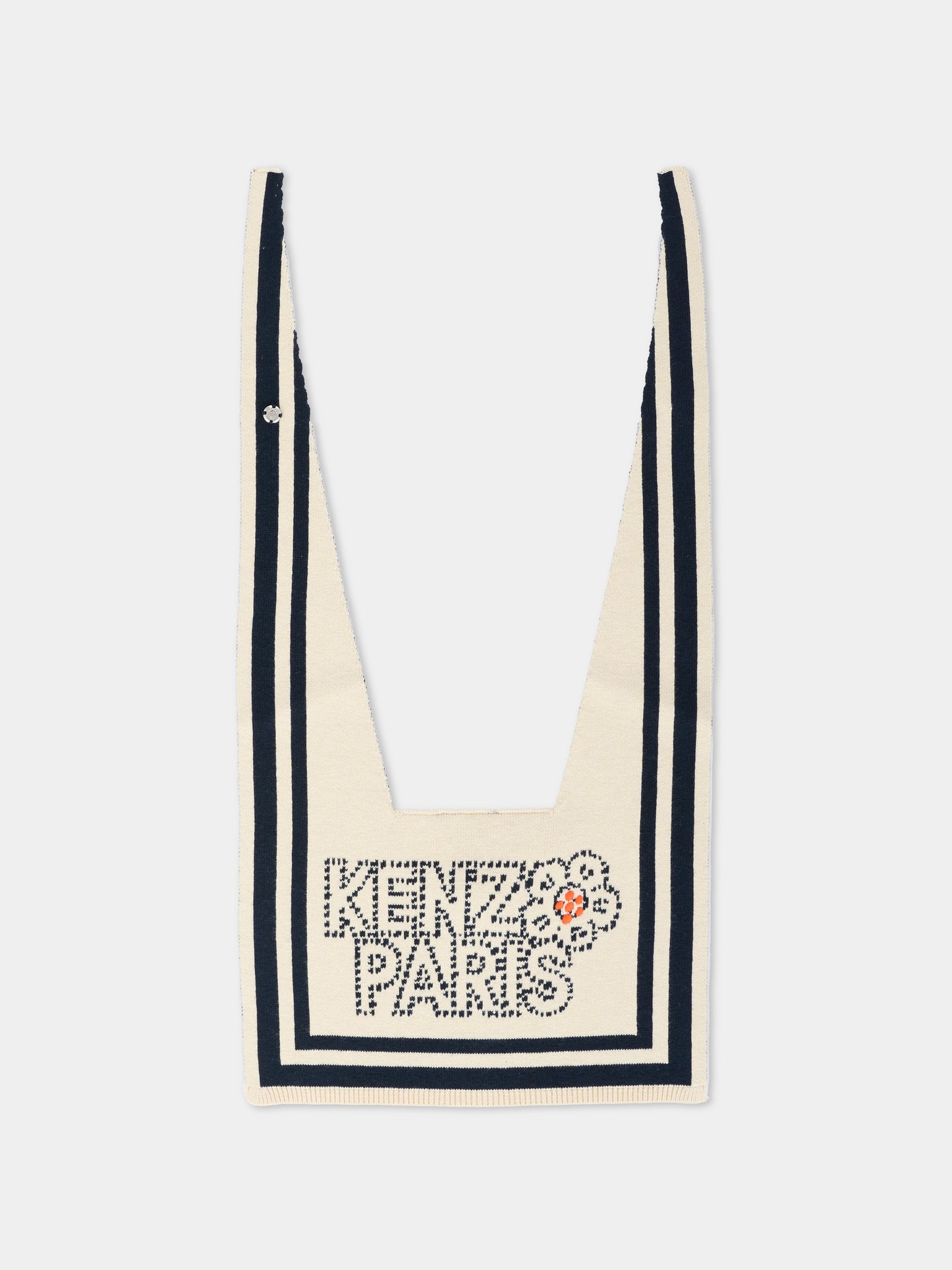 Sciarpa blu per bambina con logo,Kenzo Kids,K61573 21G