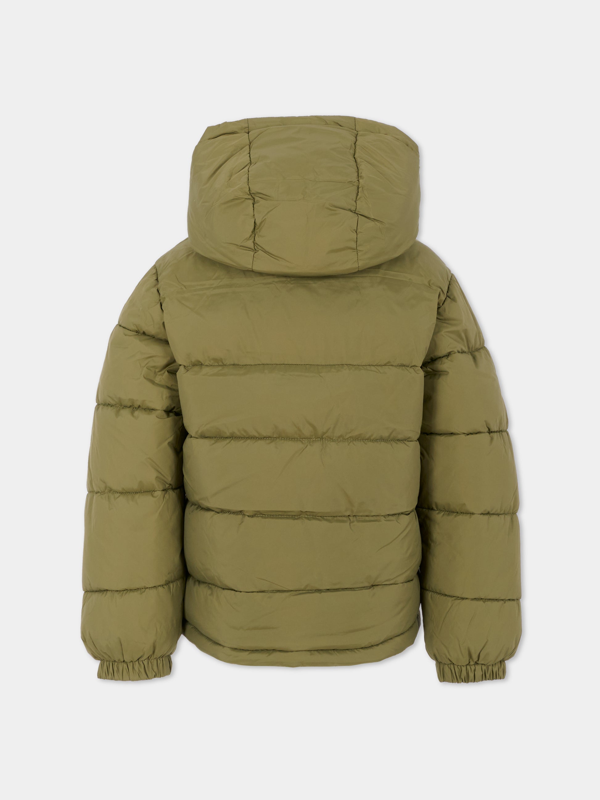 Piumino verde per bambino con logo,Hugo,G00484 65F