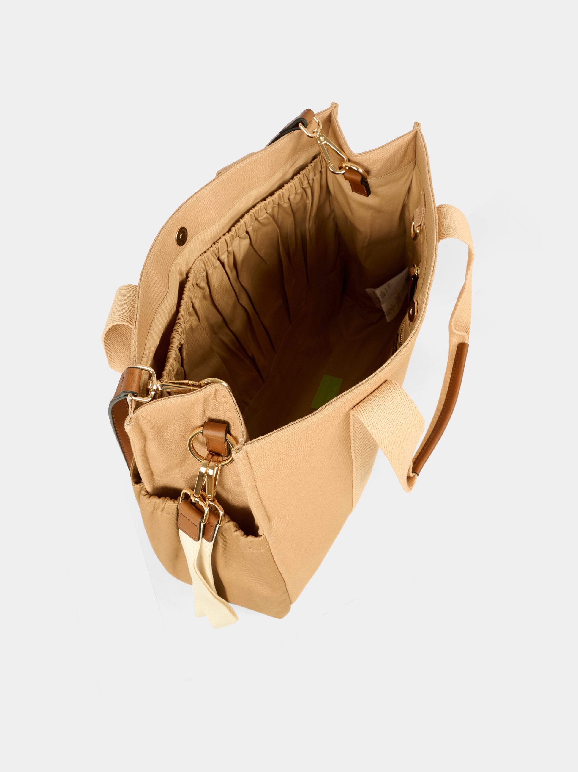 Borsa mamma beige per neonati con logo,Chloé Kids,C20764 244