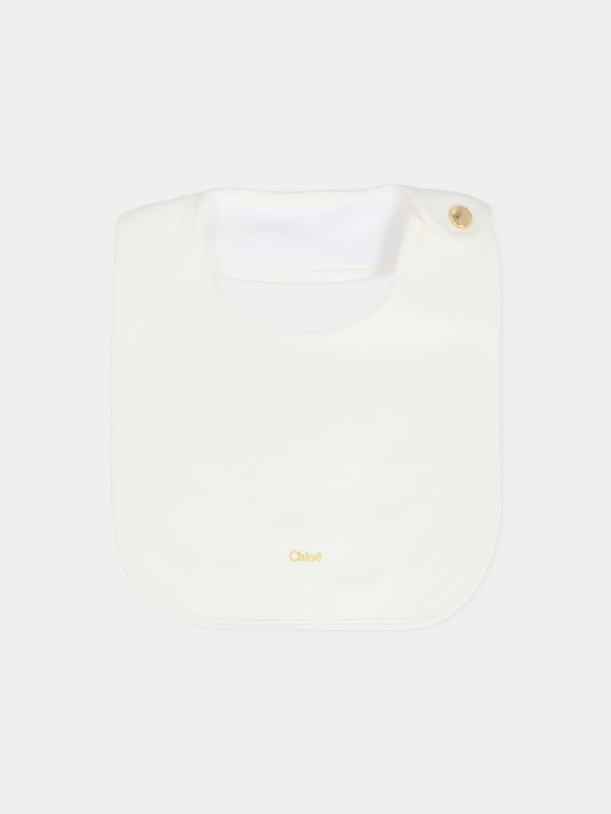 Set tutina rosa per neonata con logo oro,Chloé Kids,C20773 45Q