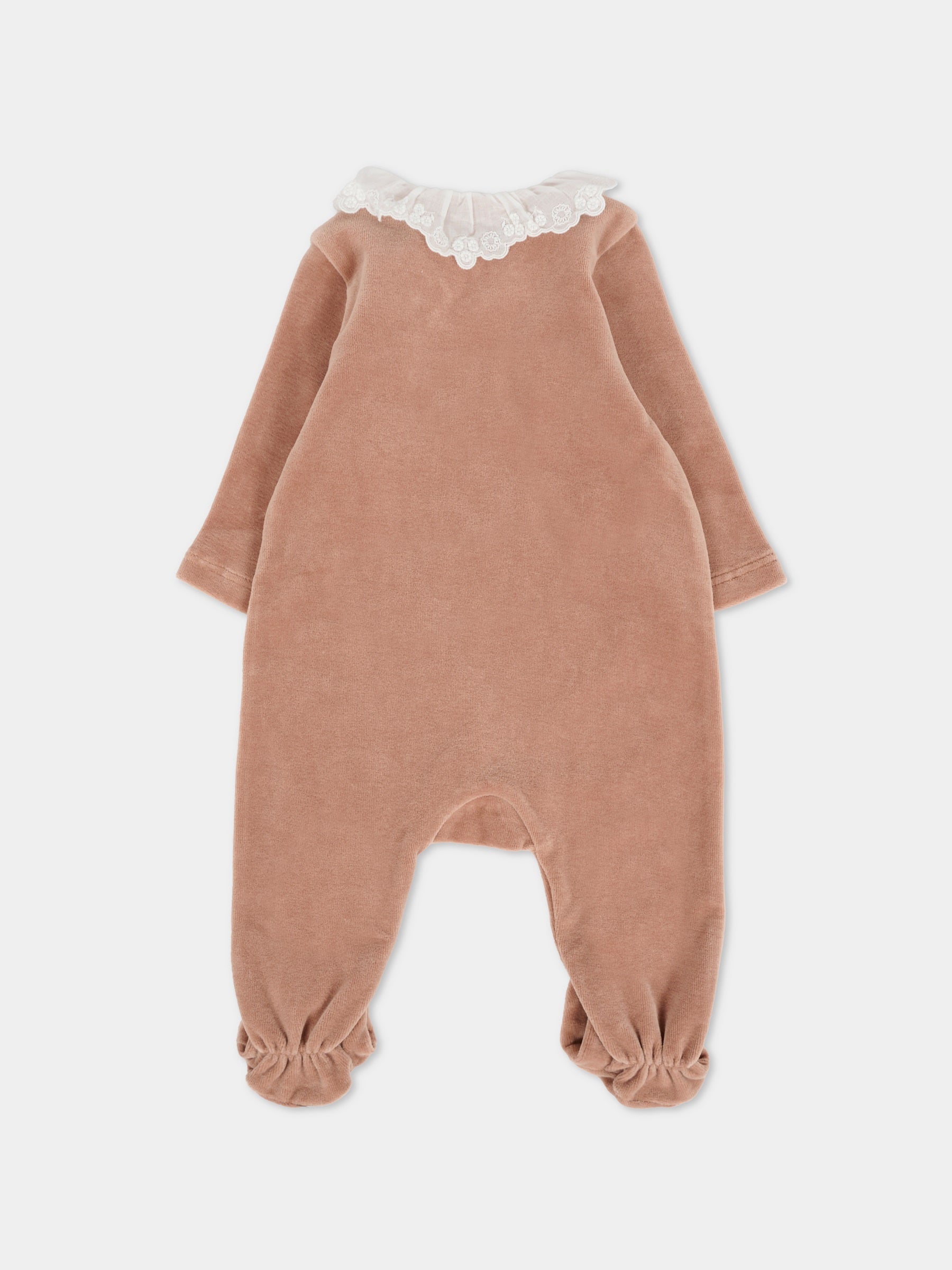 Set tutine bianco per neonata con logo,Chloé Kids,C20775 N02