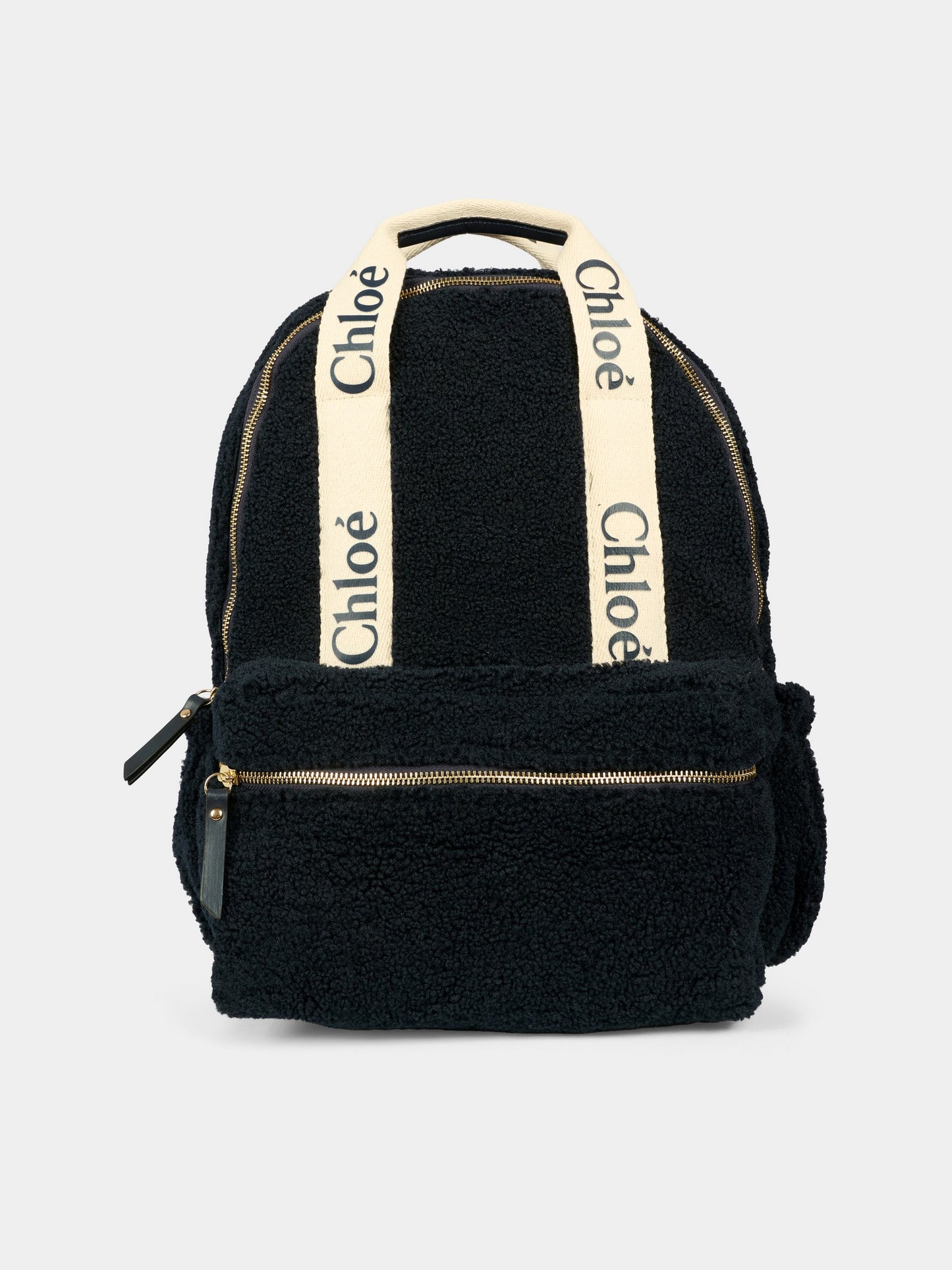 Zaino blu per bambina con logo,Chloé Kids,C20687 859