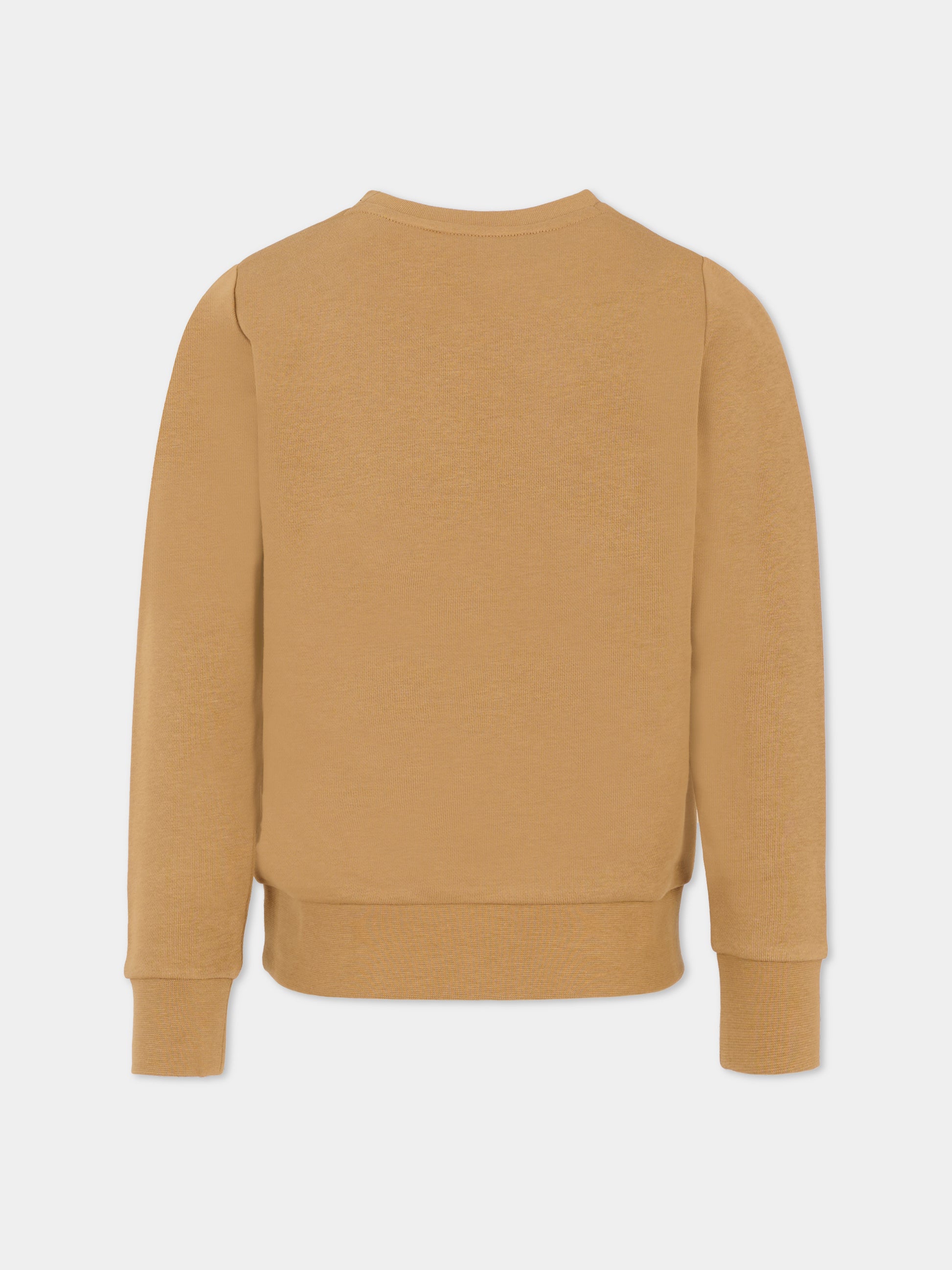 Felpa marrone per bambino con logo,Boss,J52348 269