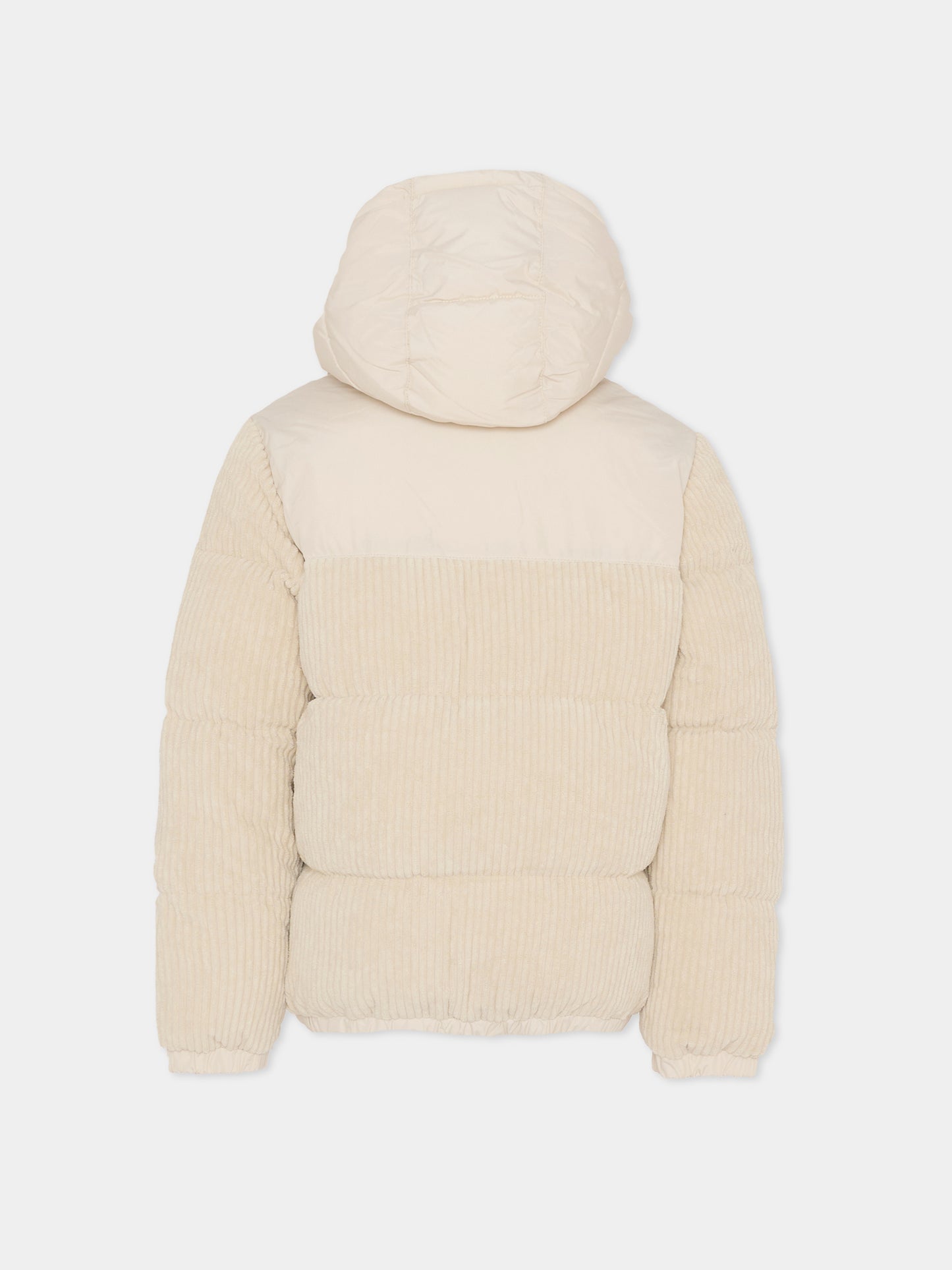 Piumino avorio per bambino con logo,Boss,J52393 21C