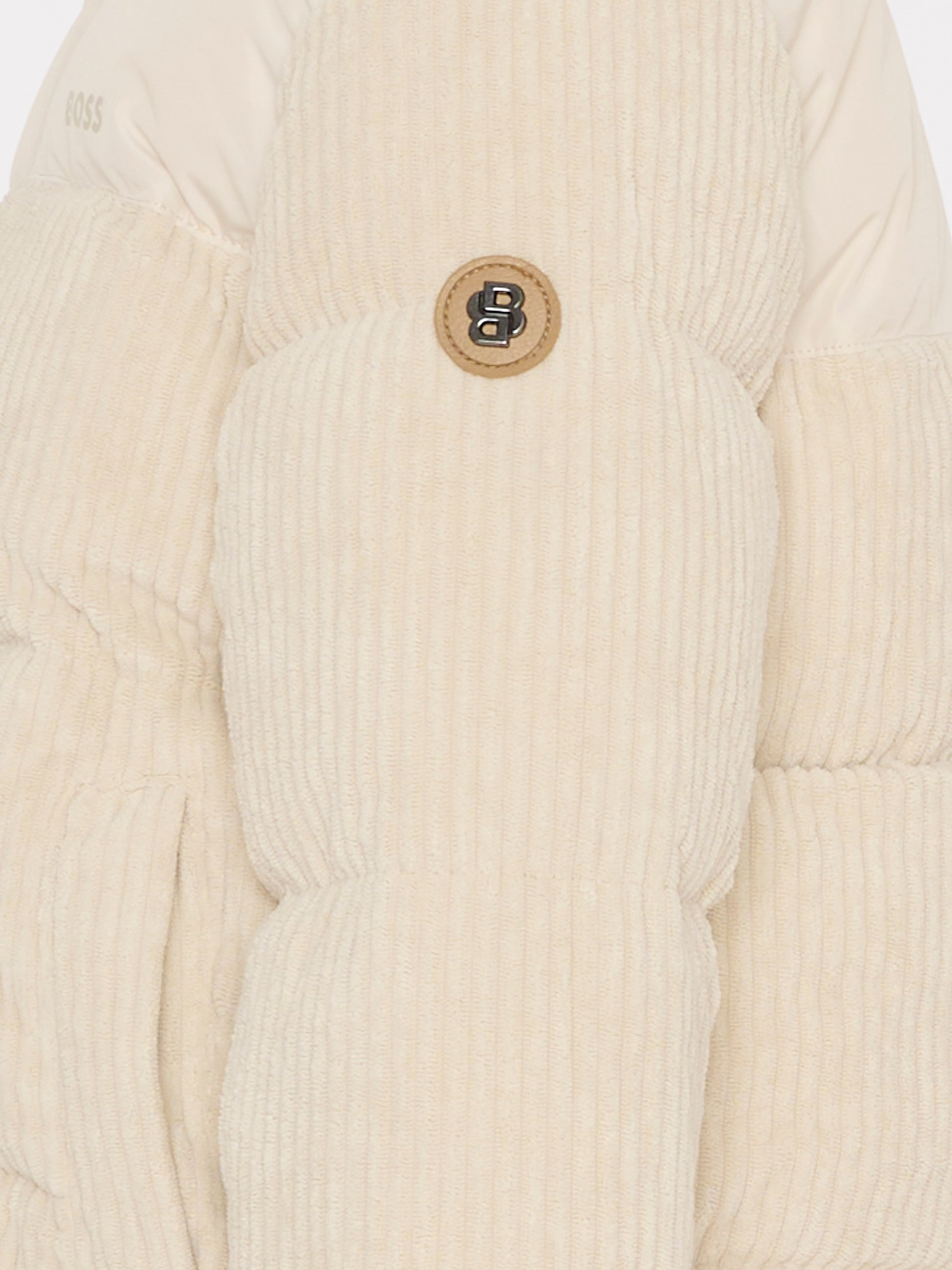 Piumino avorio per bambino con logo,Boss,J52393 21C