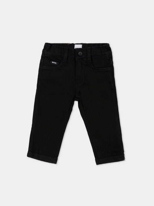 Jeans neri per neonato,Boss,J52440 09B
