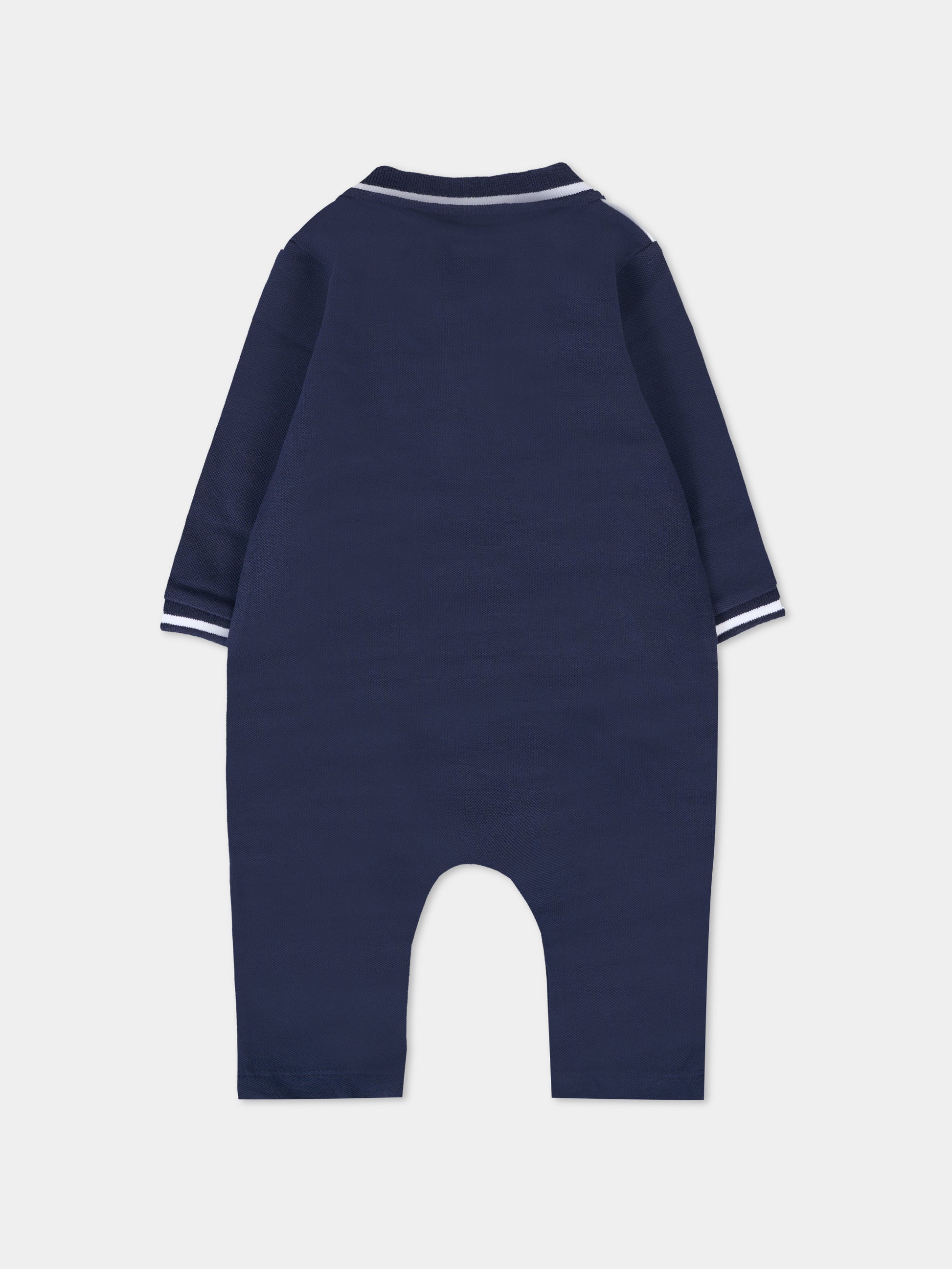 Tutina blu per neonato con logo,Boss,J52520 849