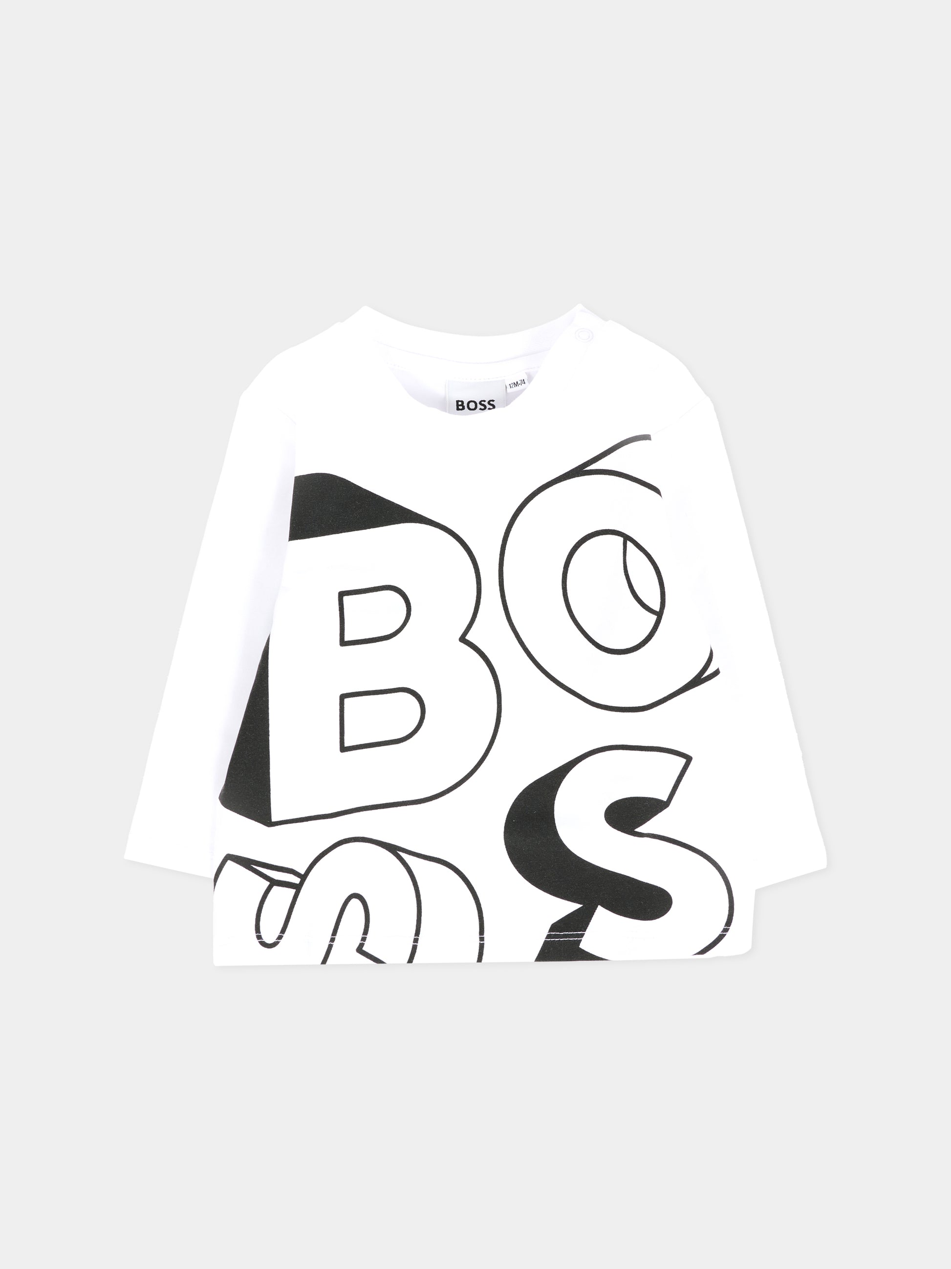 Completo beige per neonato con logo,Boss,J52527 B51