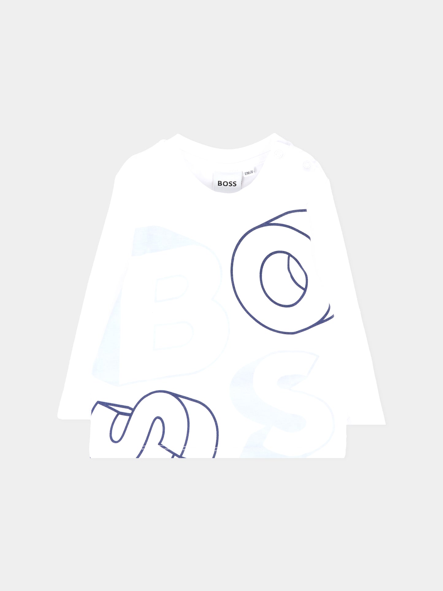 Completo blu per neonato con logo,Boss,J52527 849