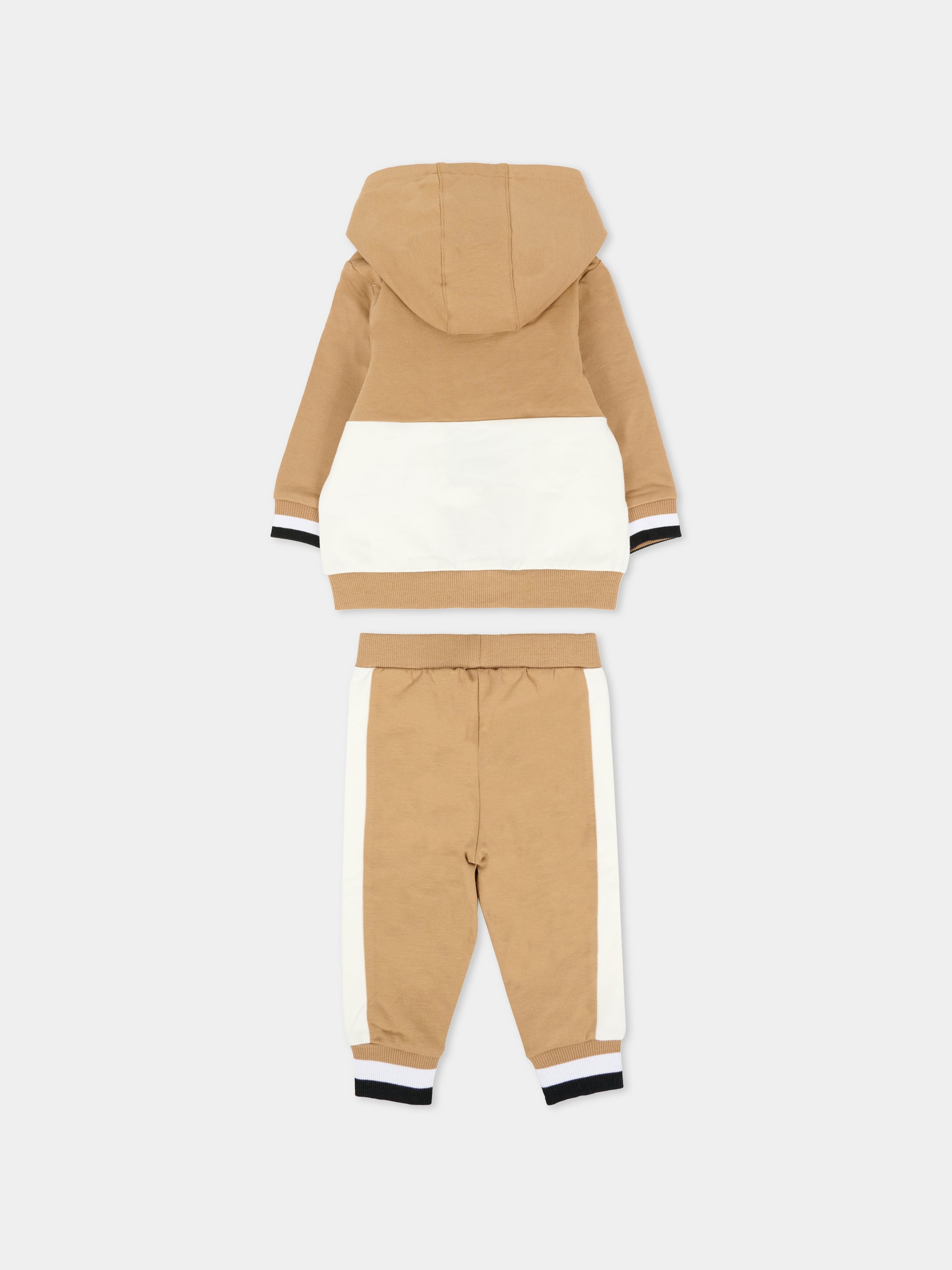 Completo beige per neonato con logo,Boss,J52533 269