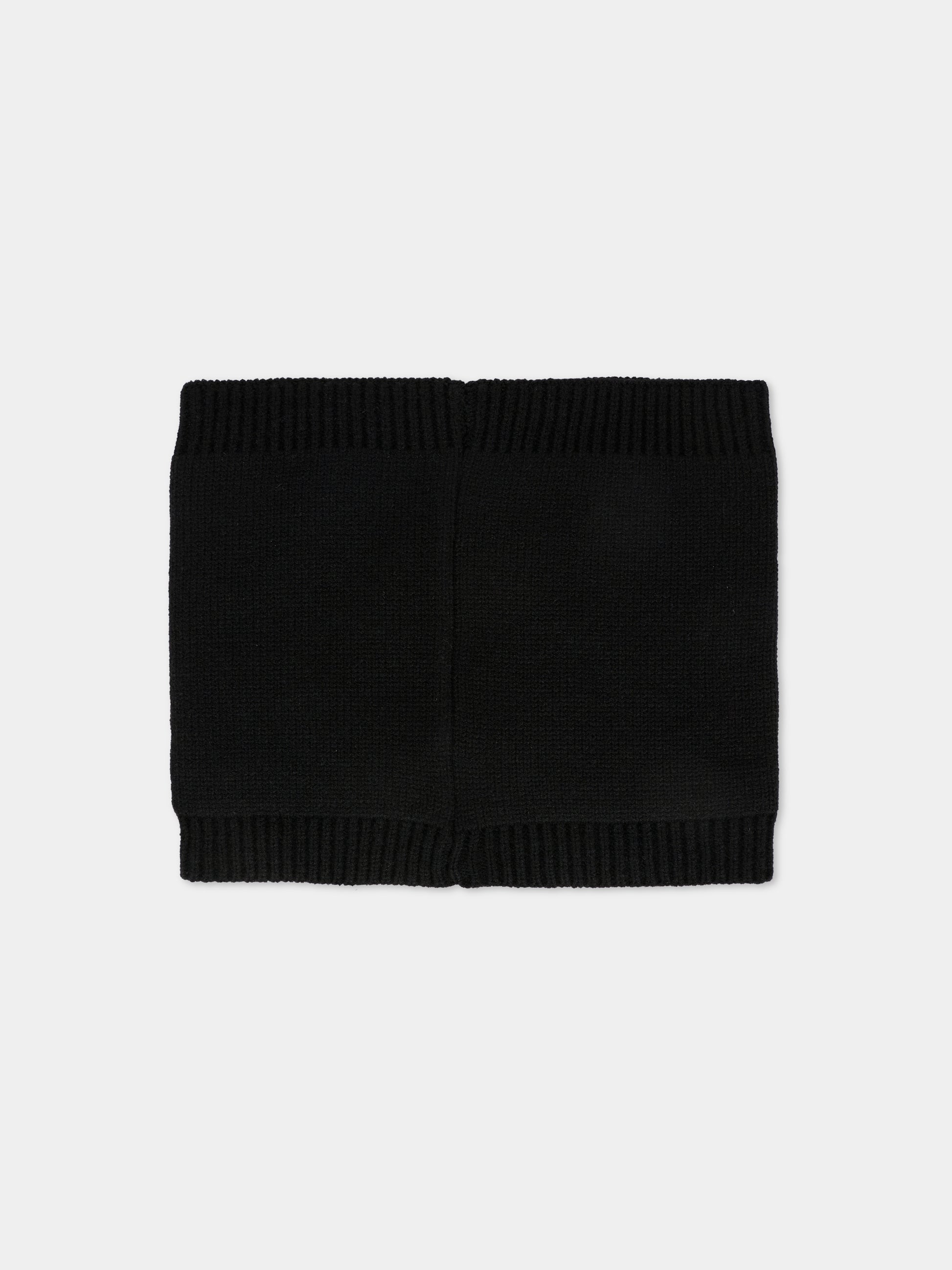 Scaldacollo nero per bambino con patch,Boss,J52635 09B