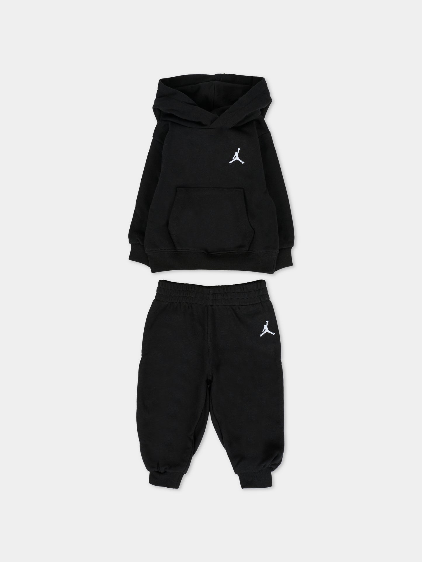 Completo nero per neonato con jumpman,Jordan,65F123 023