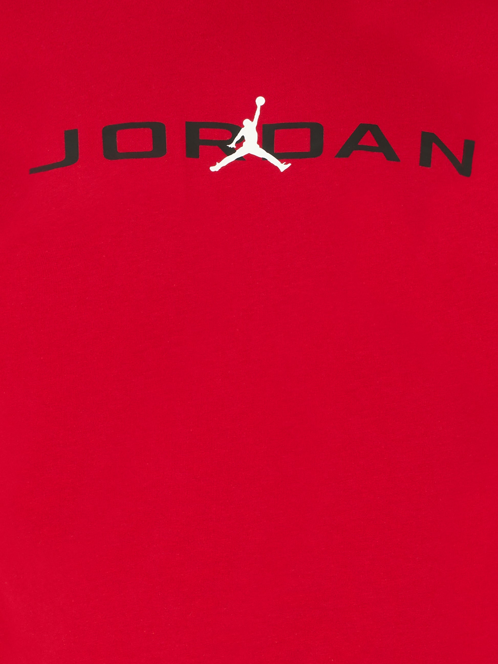 T-shirt rossa per bambino con logo e jumpman,Jordan,95D668 R78