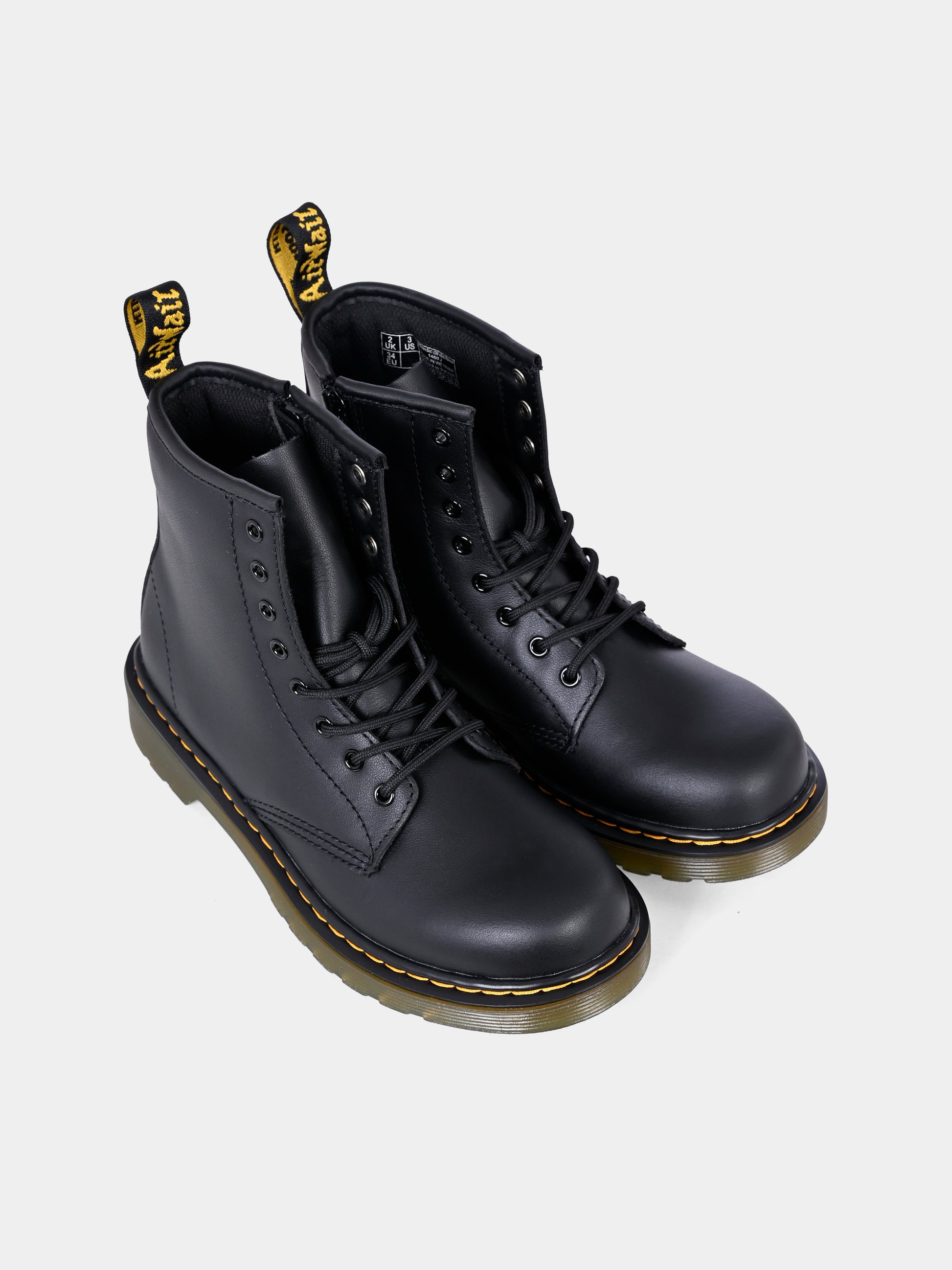 Anfibi neri 1460 per bambini,Dr. Martens,1460 J 15382001 BLACK SOFTY T