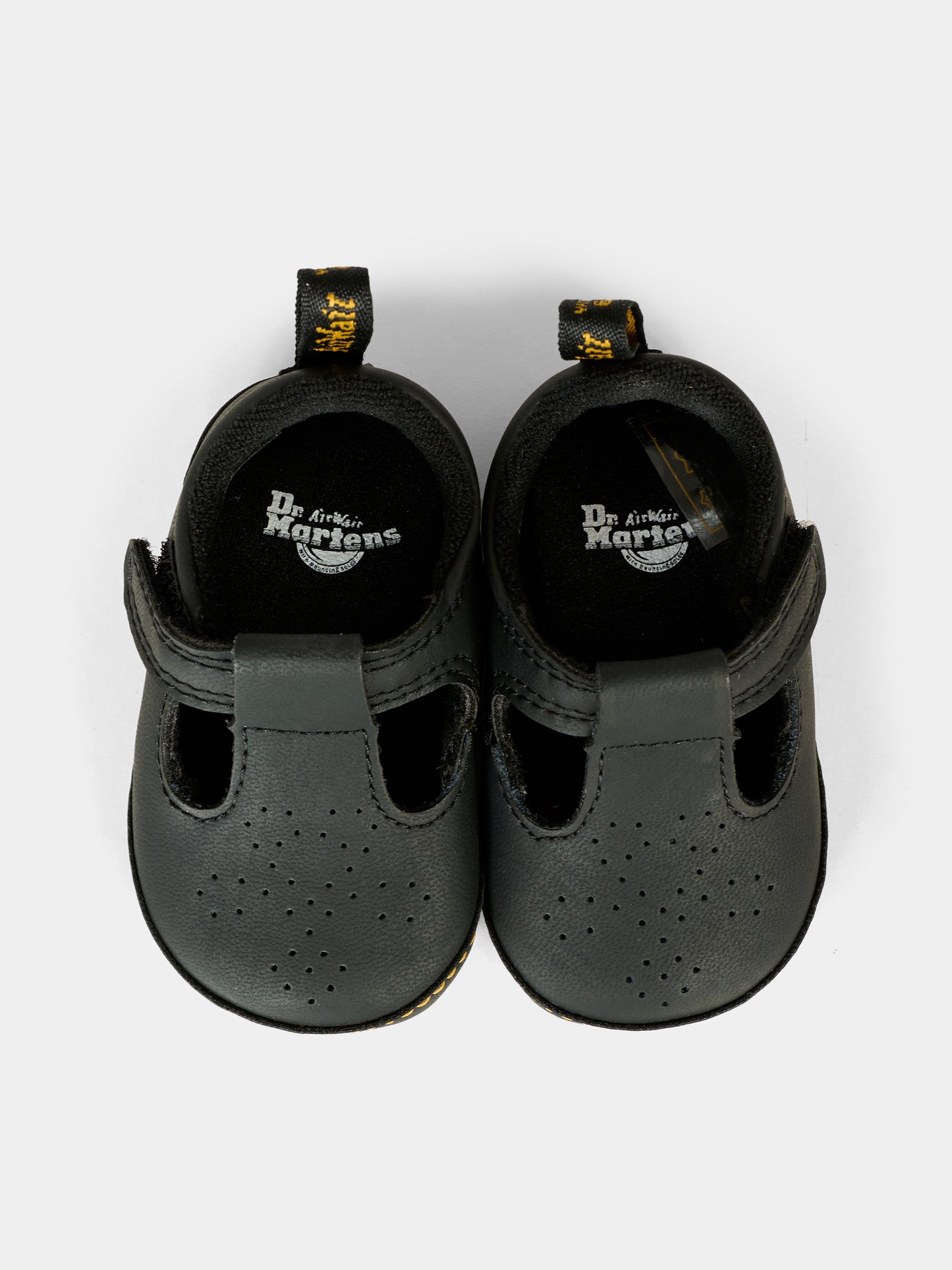 Occhi di bue neri Polley Crib per neonati,Dr. Martens,POLLEY CRIB T BAR SHOE 41426960 BLACK