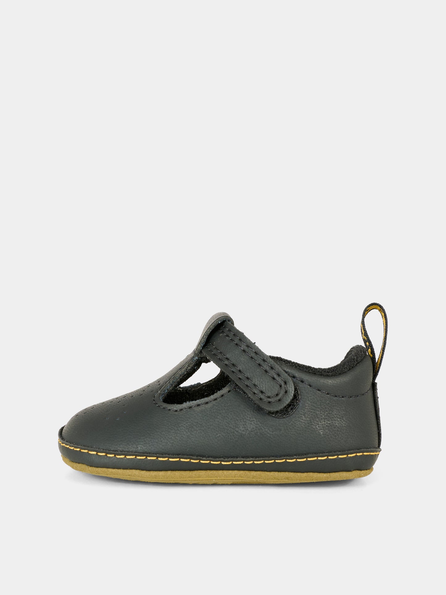 Occhi di bue neri Polley Crib per neonati,Dr. Martens,POLLEY CRIB T BAR SHOE 41426960 BLACK
