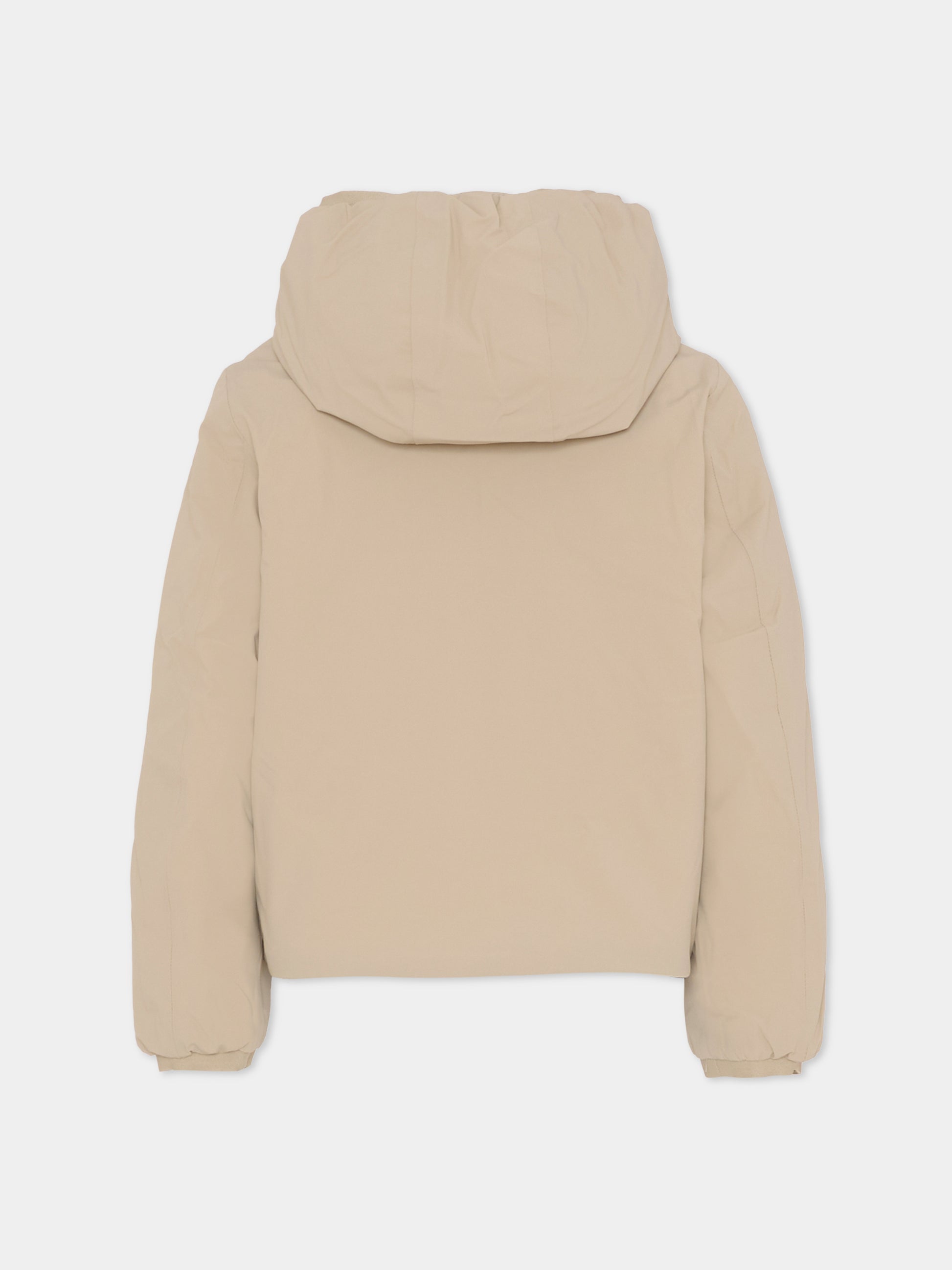 Piumino reversibile P. Jack St Warm beige per bambino con logo,K-way,K71337W B2A