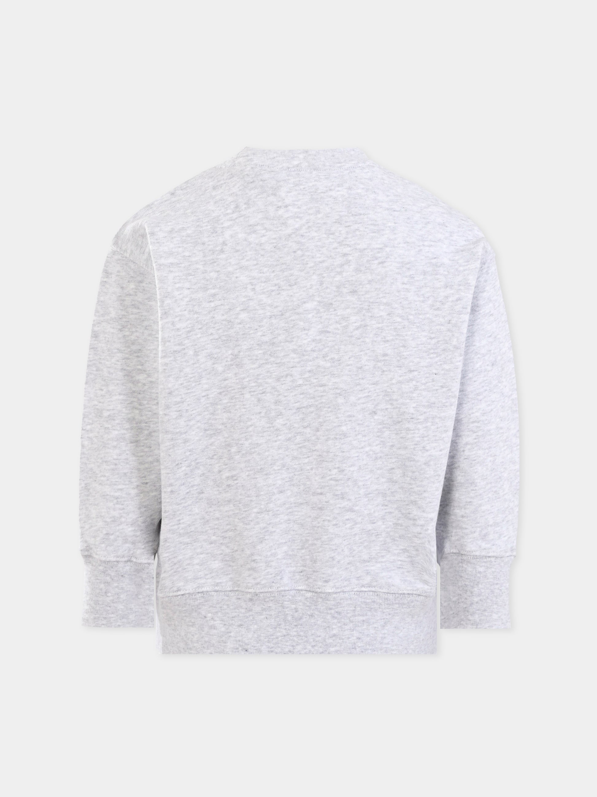 Felpa grigia per bambini con logo,Palm Angels,PBBA012C99FLE0030810