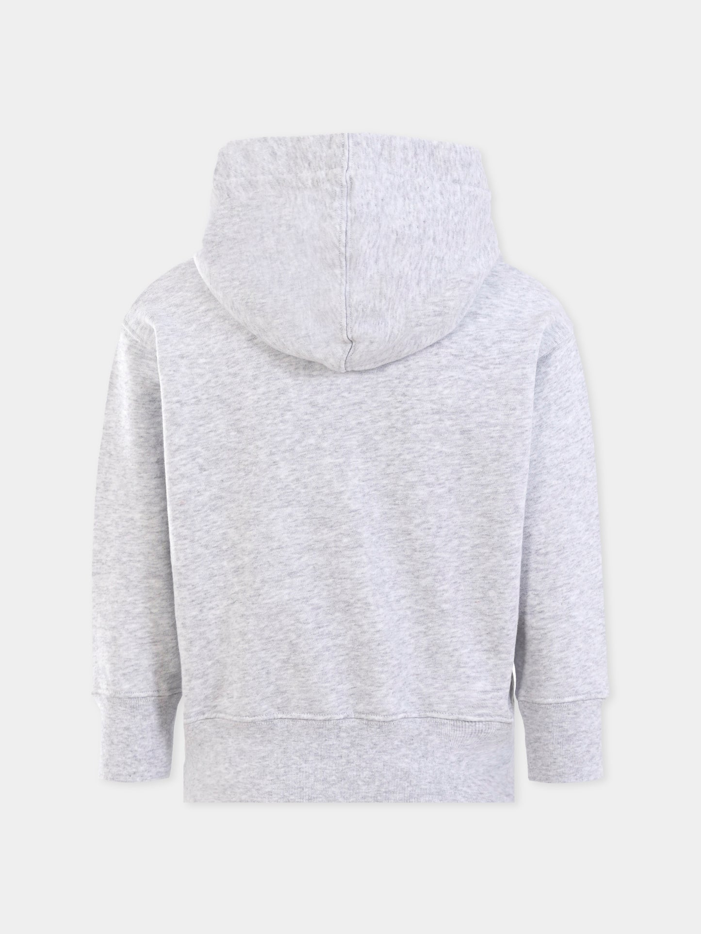 Felpa grigia per bambini con orso,Palm Angels,PBBB012C99FLE0020860