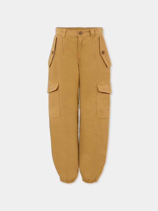 Pantaloni beige per bambino con Pegaso,Etro,GX6P40 G0064 118