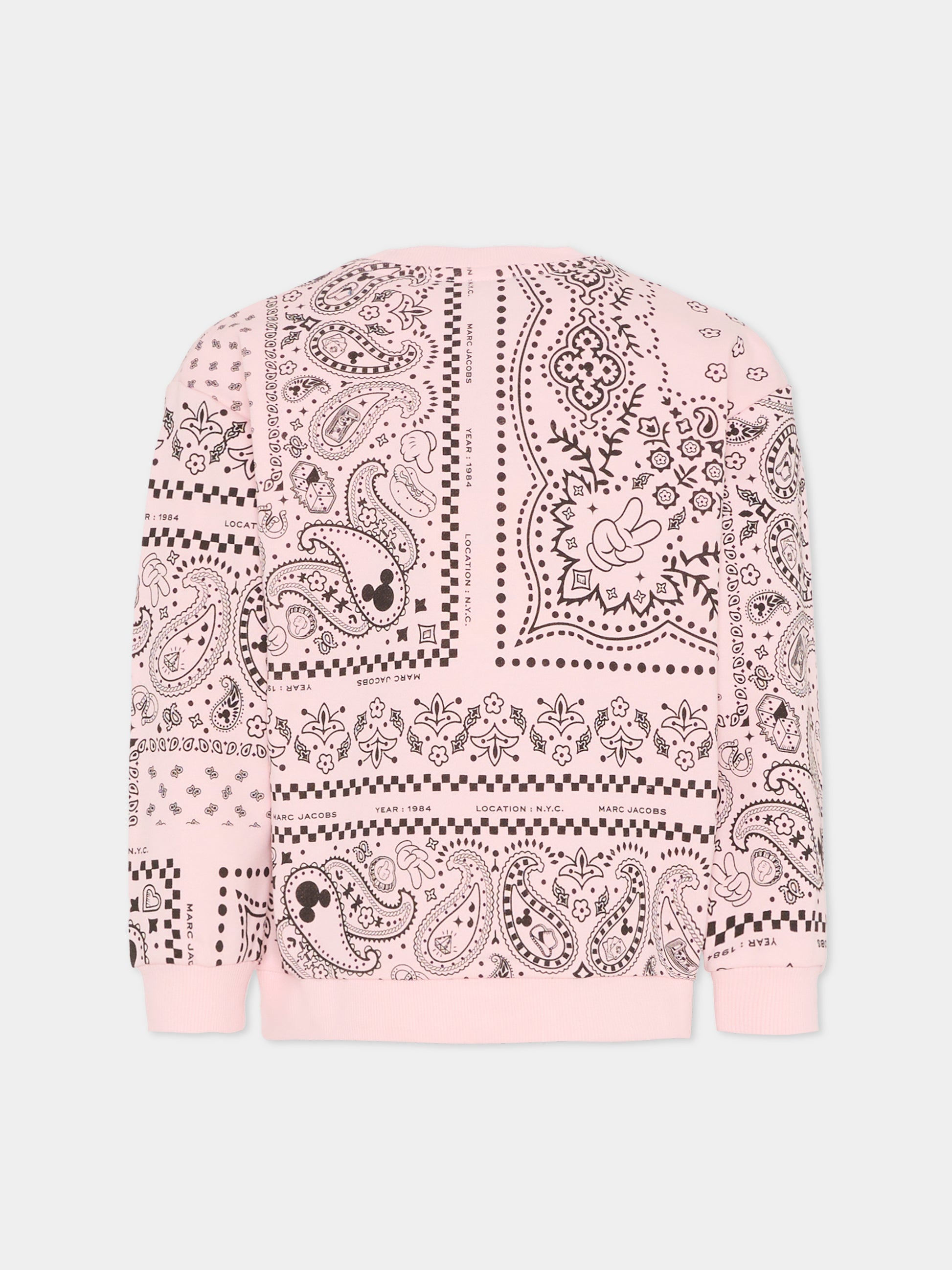Felpa rosa per bambina con Topolino,Marc Jacobs,W60575 475