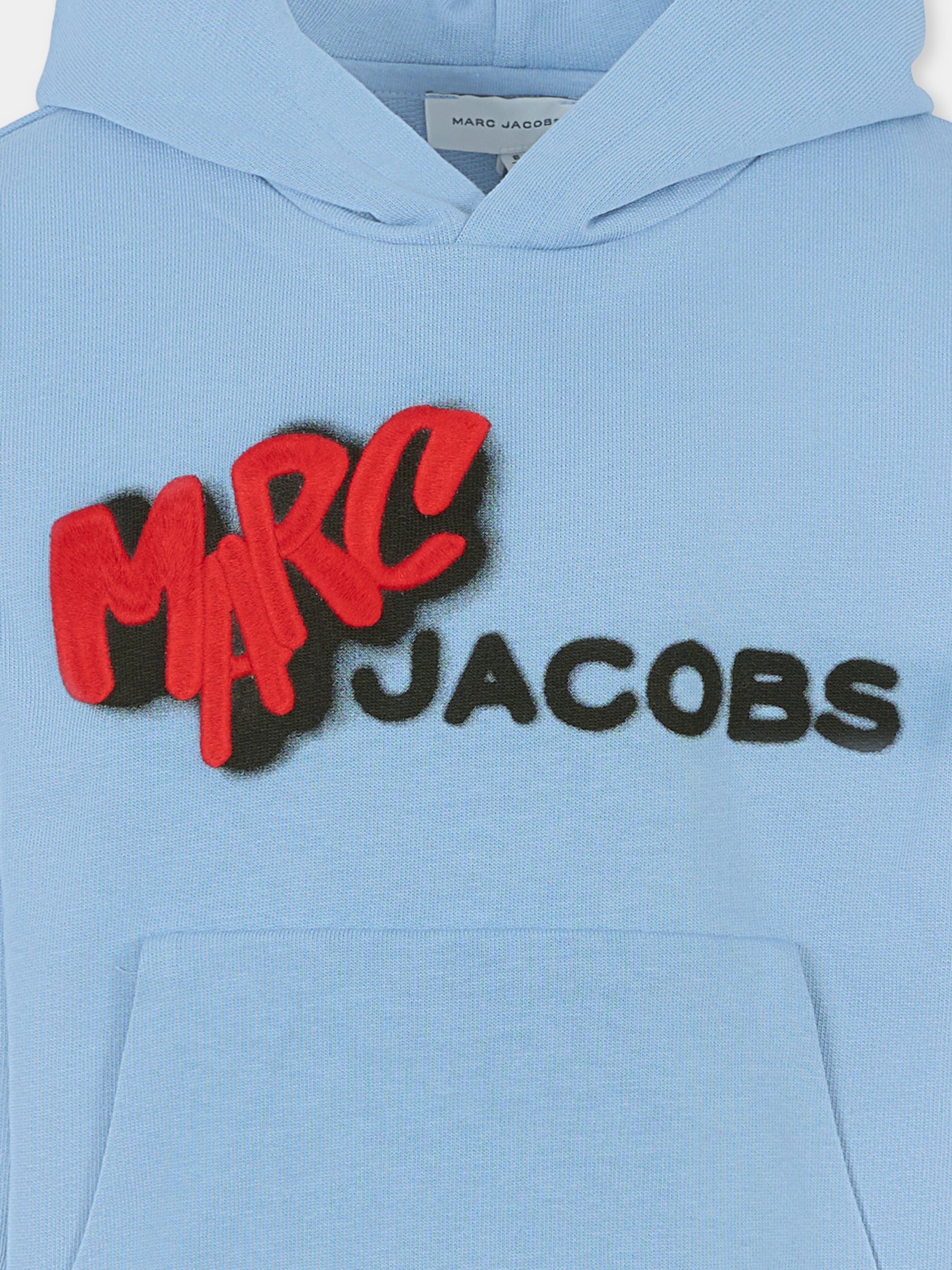 Felpa azzurra per bambino con logo,Marc Jacobs,W60631 822