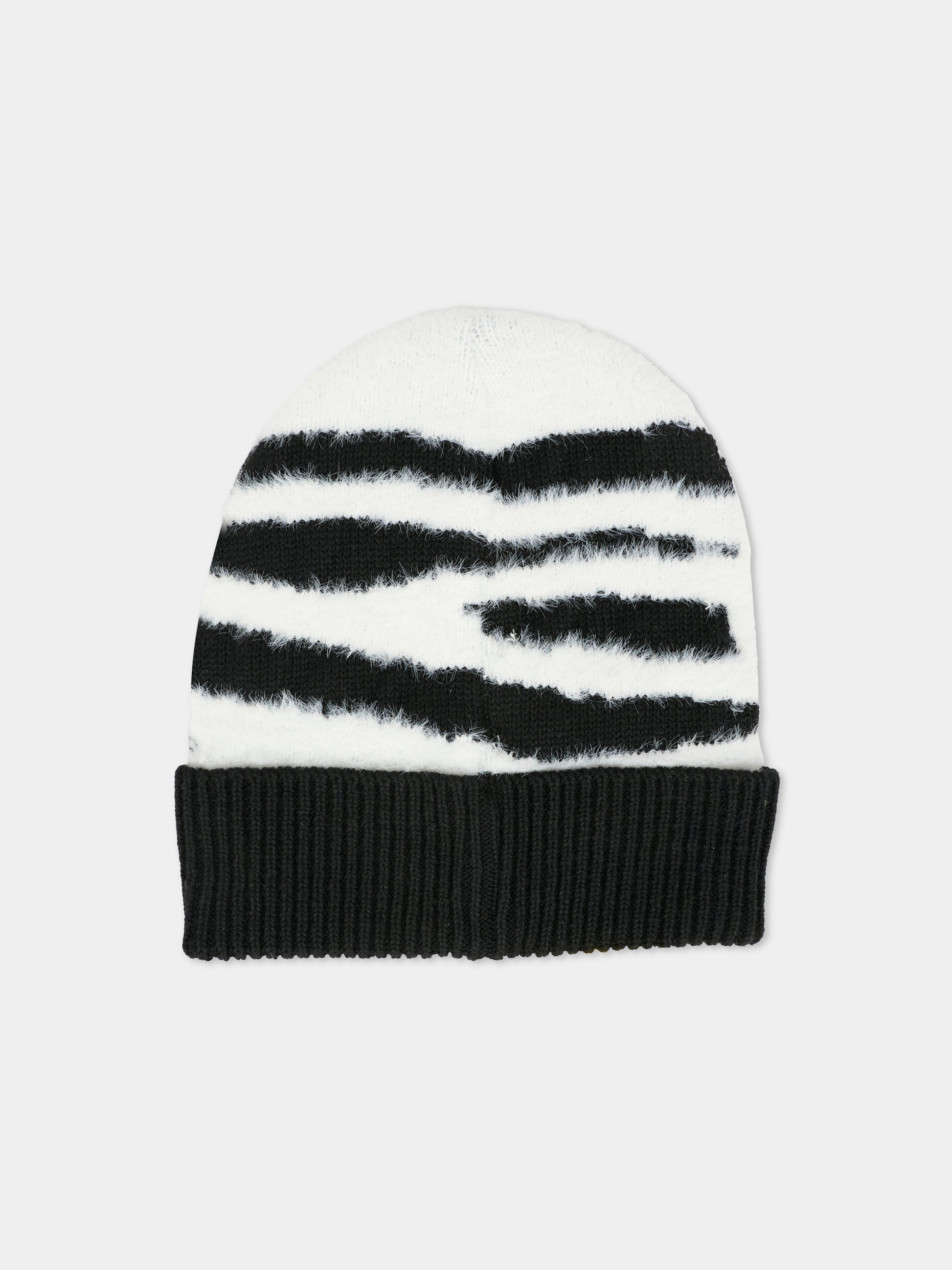 Berretto nero per bambina con logo,Marc Jacobs,W60677 M41