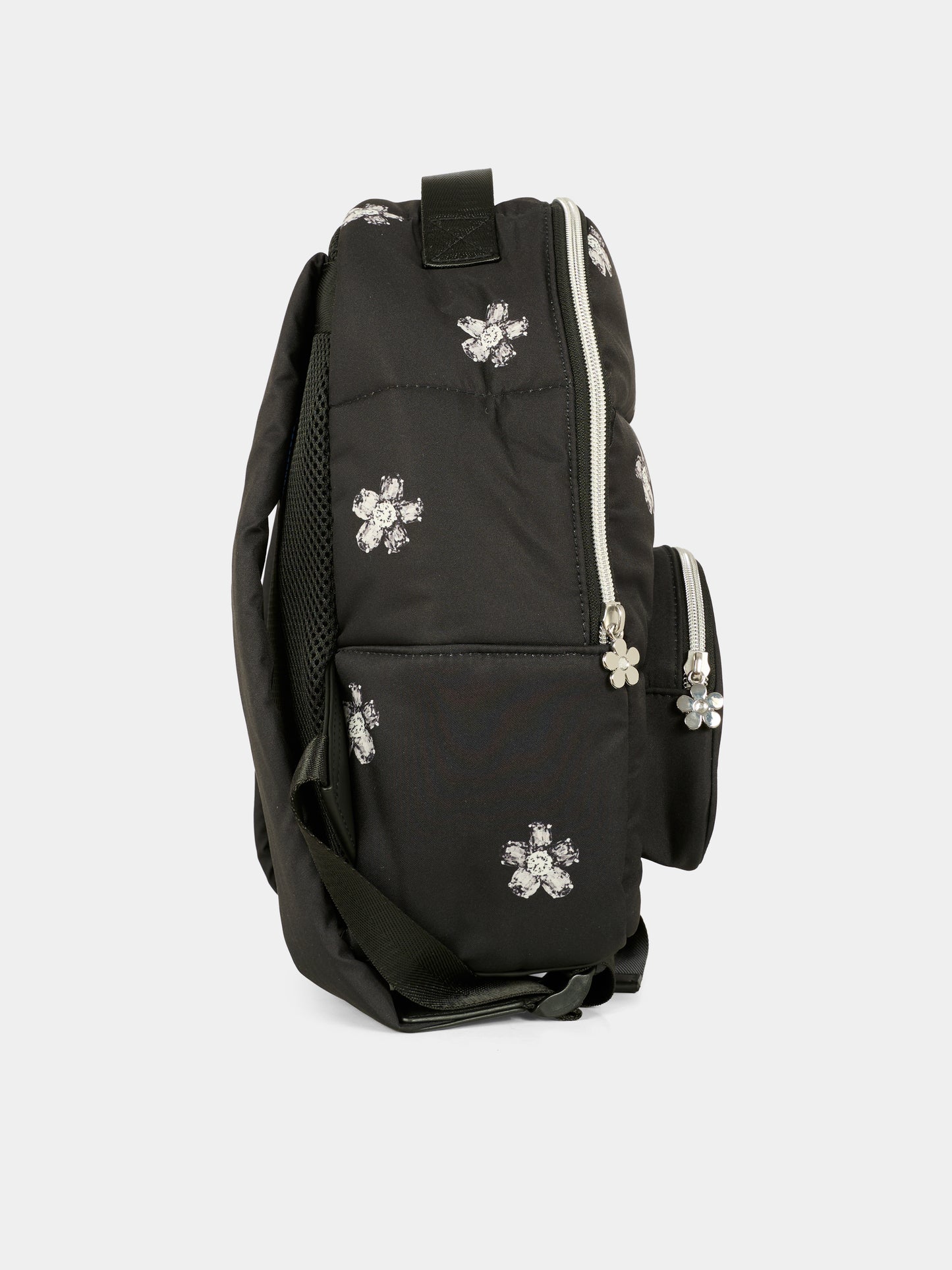 Zaino nero per bambina con fiori,Marc Jacobs,W60683 09B