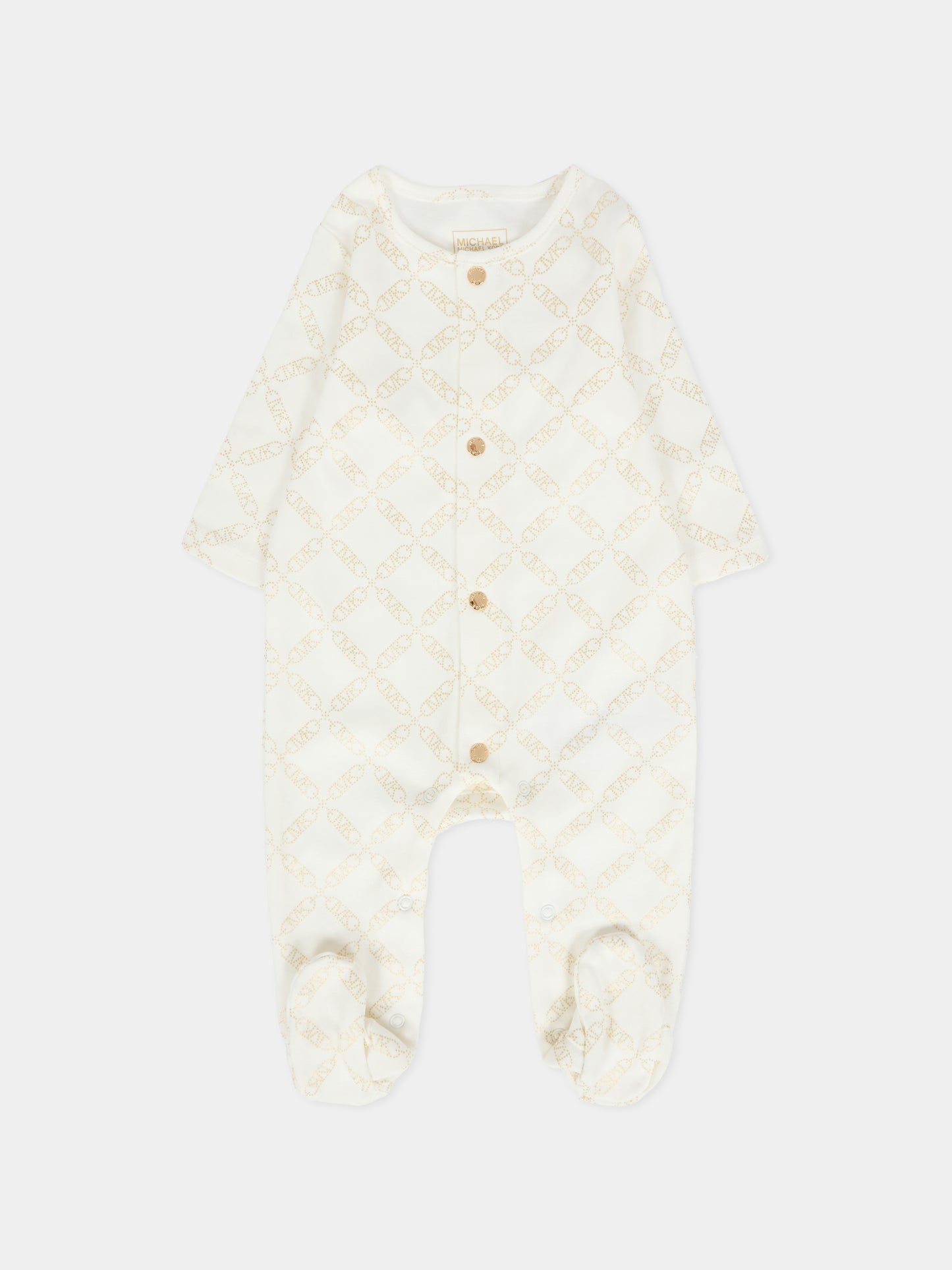 Set tutina avorio per neonata con logo,Michael Kors,R30503 117