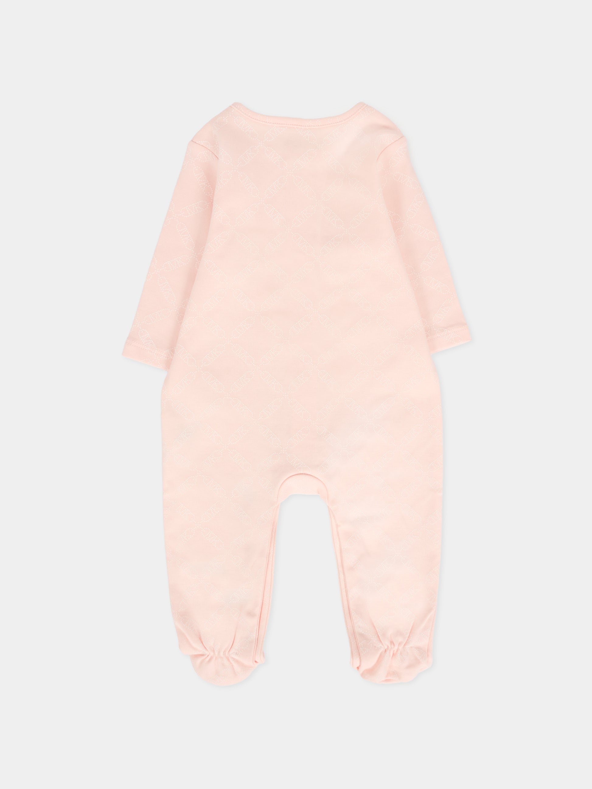 Set tutina rosa per neonata con logo,Michael Kors,R30503 46M