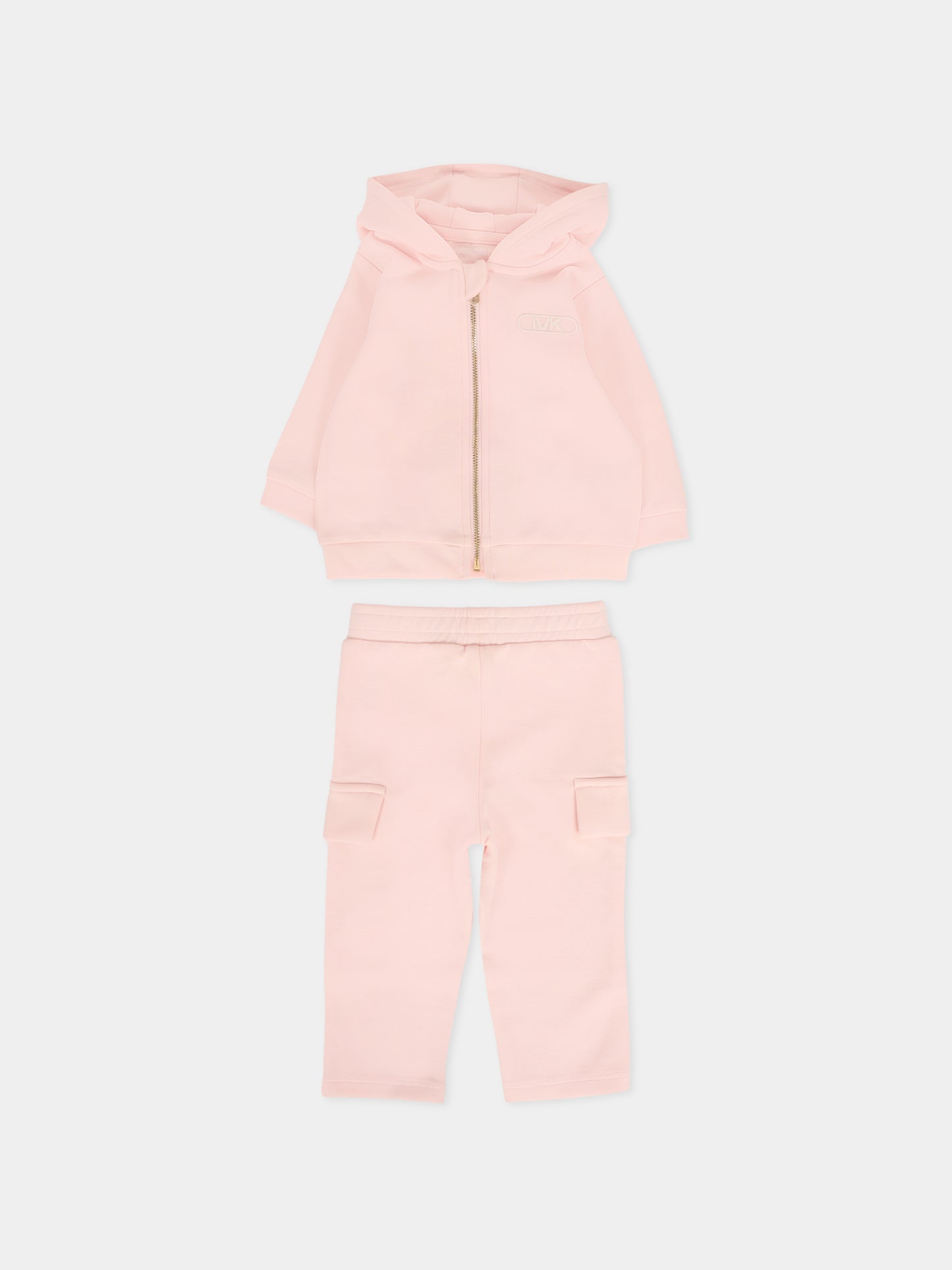 Completo rosa per neonata con logo,Michael Kors,R30504 S01