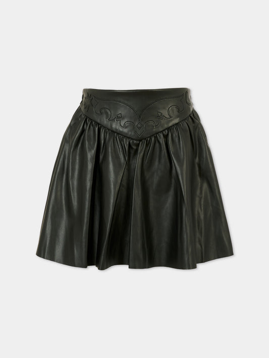 Gonna nera per bambina con ali,Zadig & Voltaire Kids,X60417 09B