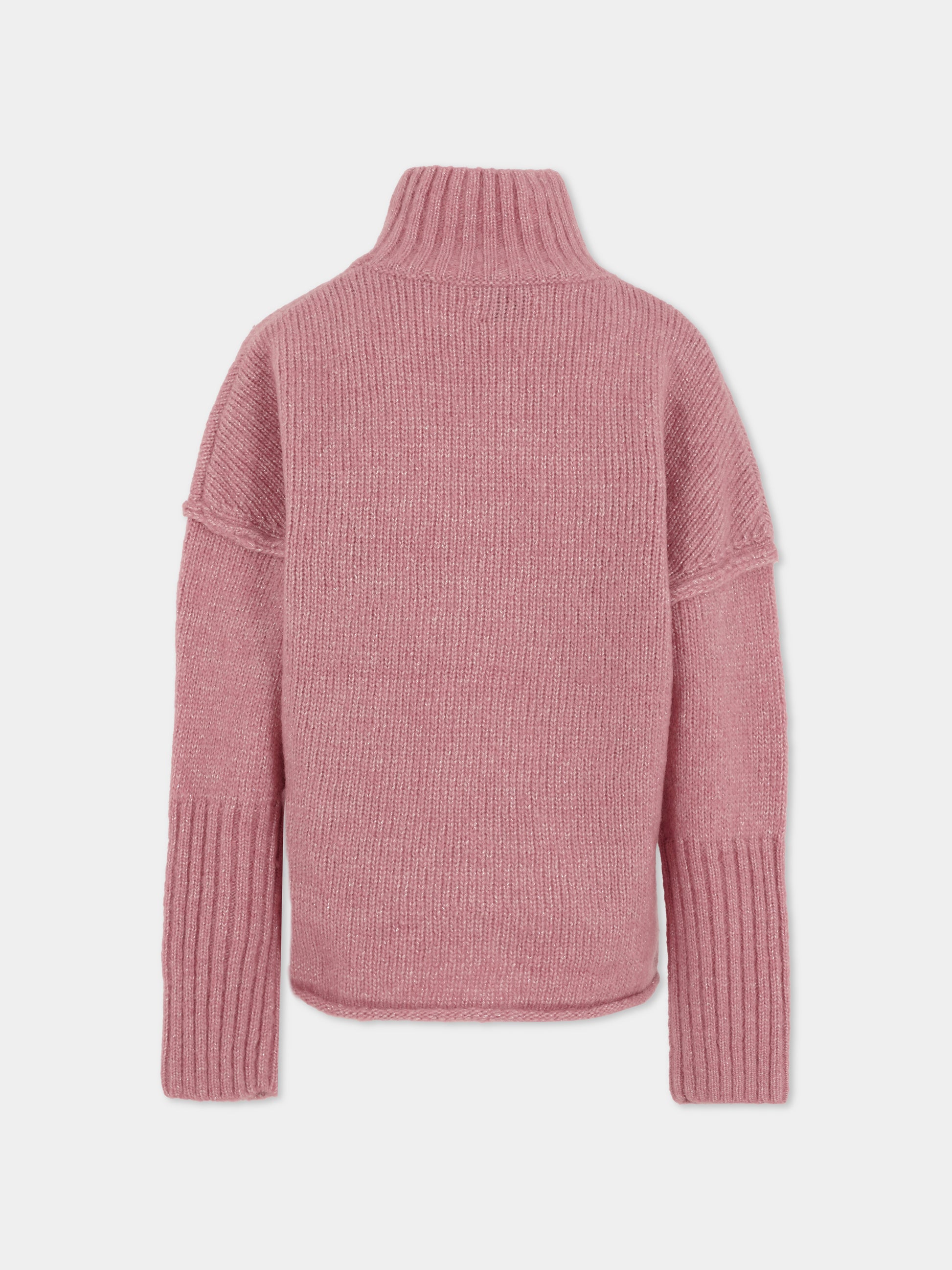 Dolcevita rosa per bambina con scritta,Zadig & Voltaire Kids,X60429 47Z