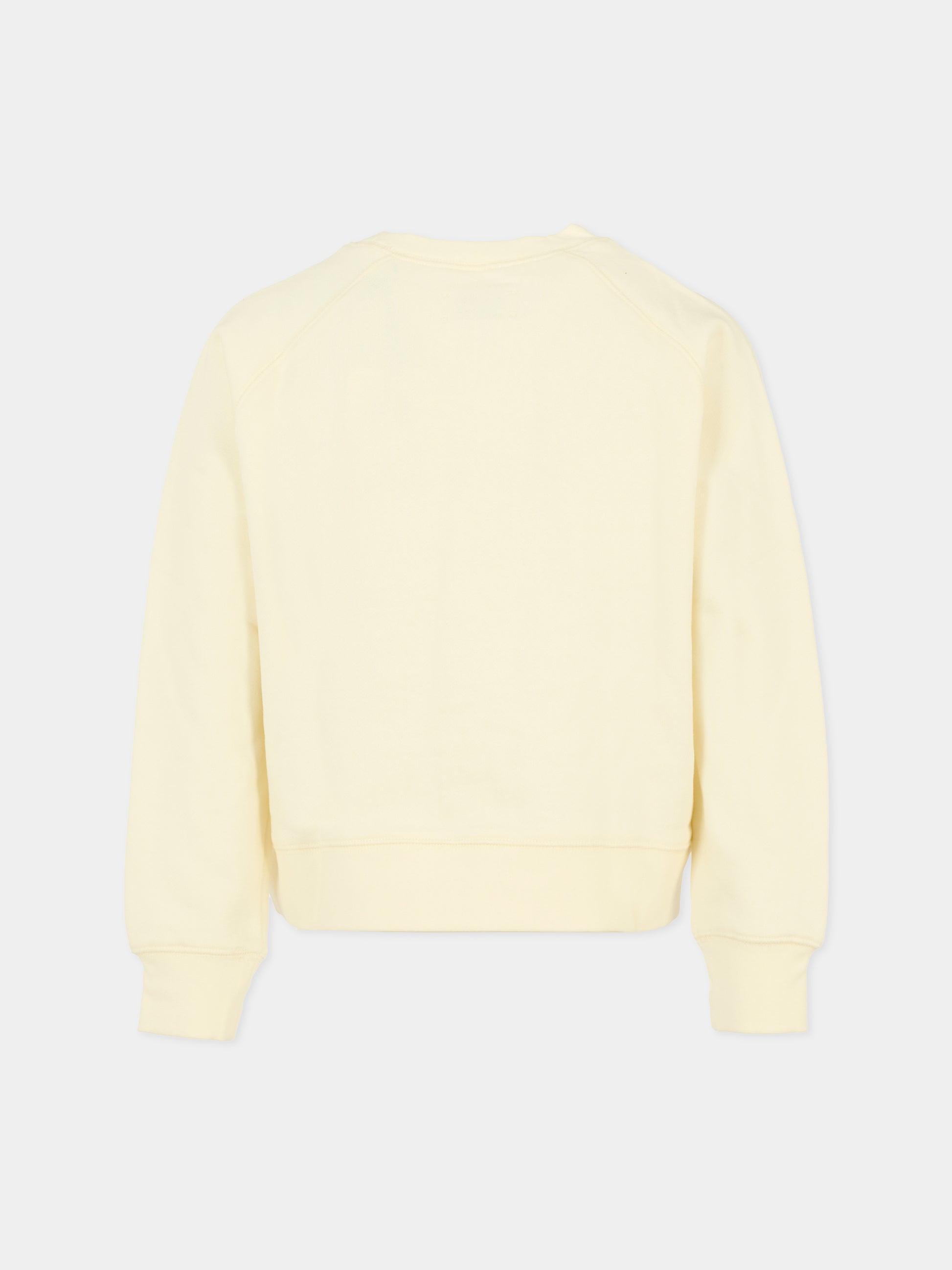 Felpa avorio per bambina con logo,Zadig & Voltaire Kids,X60436 195