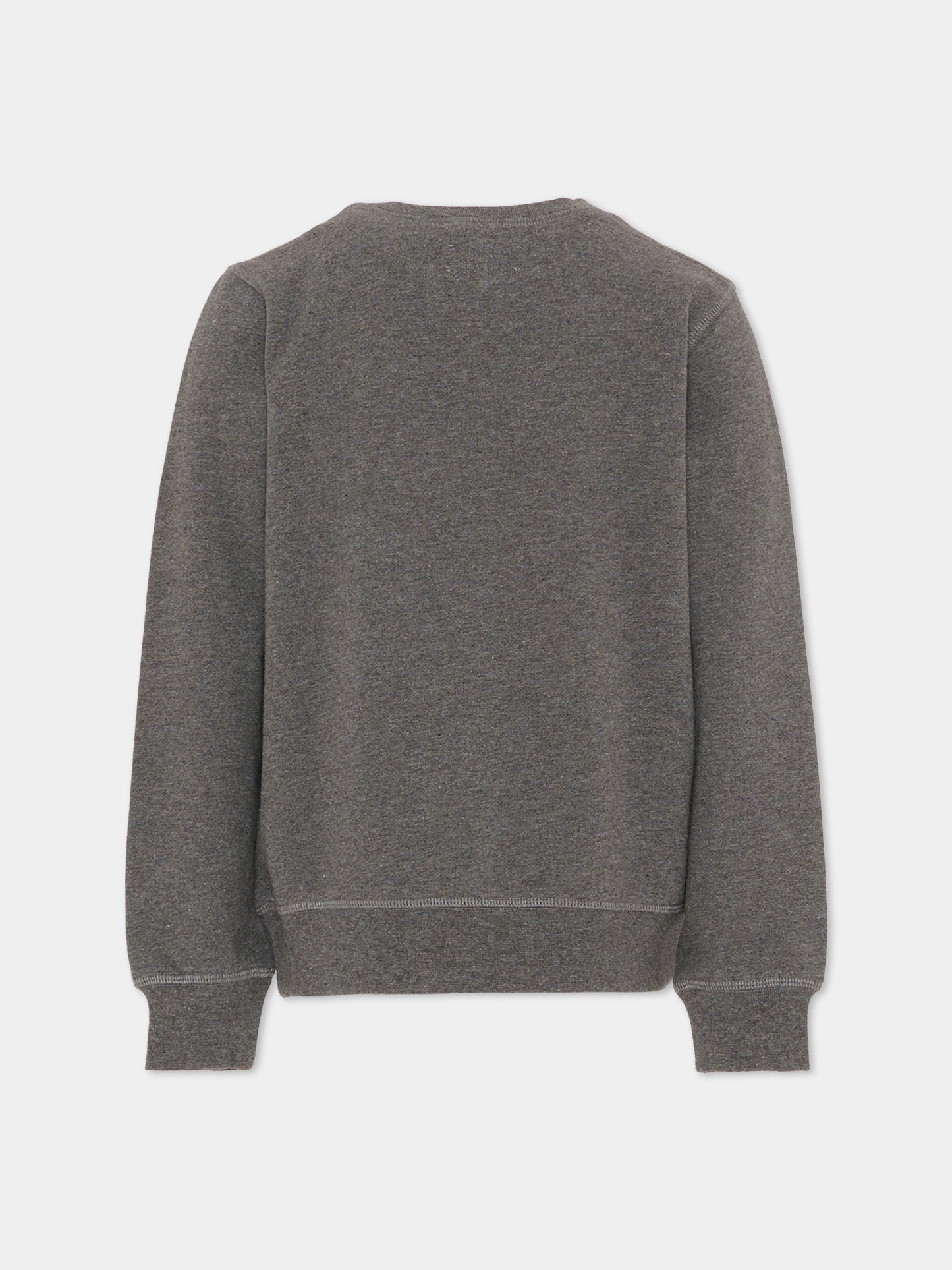 Felpa grigia per bambini con logo,Zadig & Voltaire Kids,X60484 A83