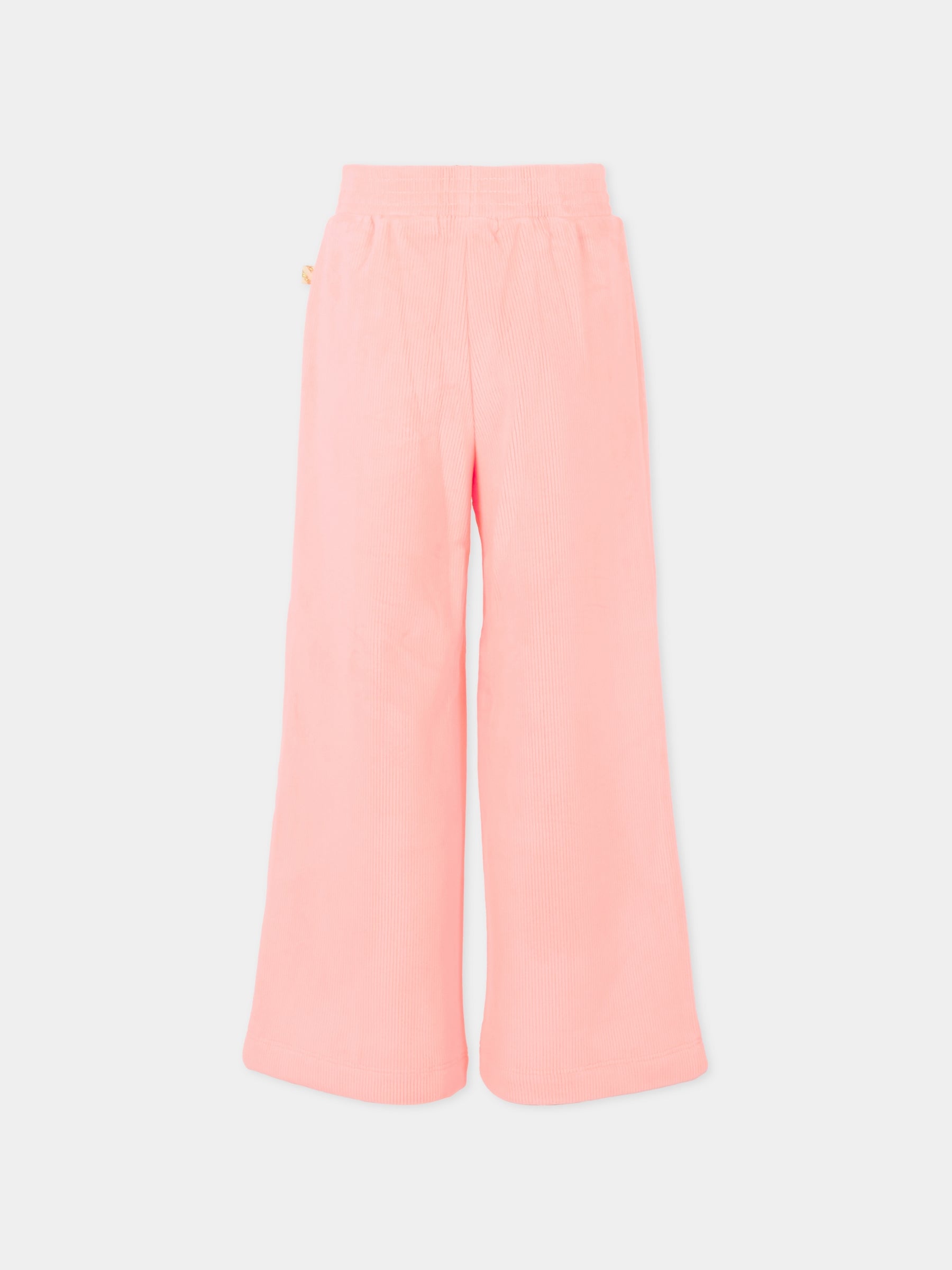 Pantaloni rosa per bambina con cuore,Billieblush,U21593 408
