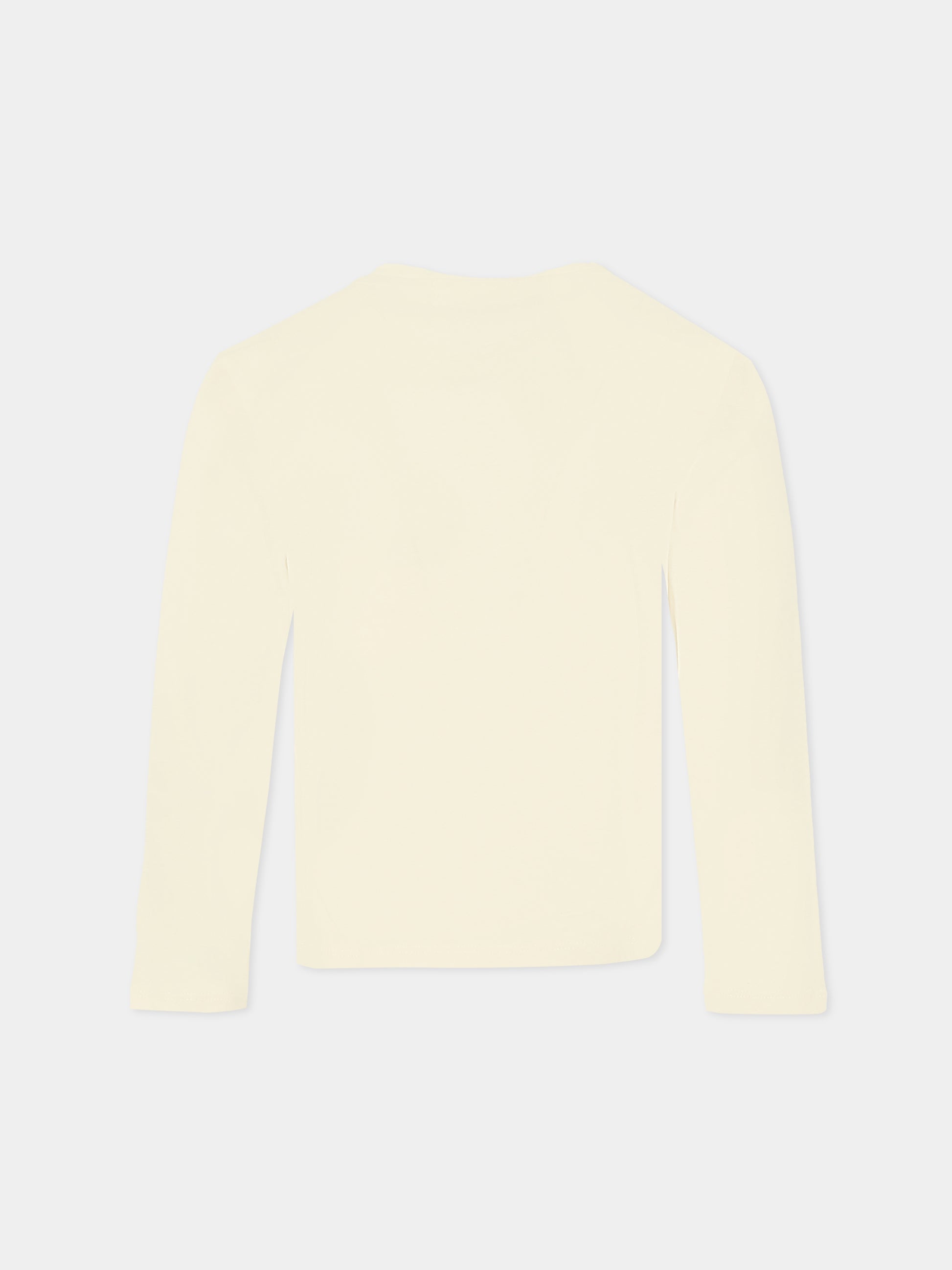 T-shirt avorio per bambina con scritta e stelle,Billieblush,U21608 121