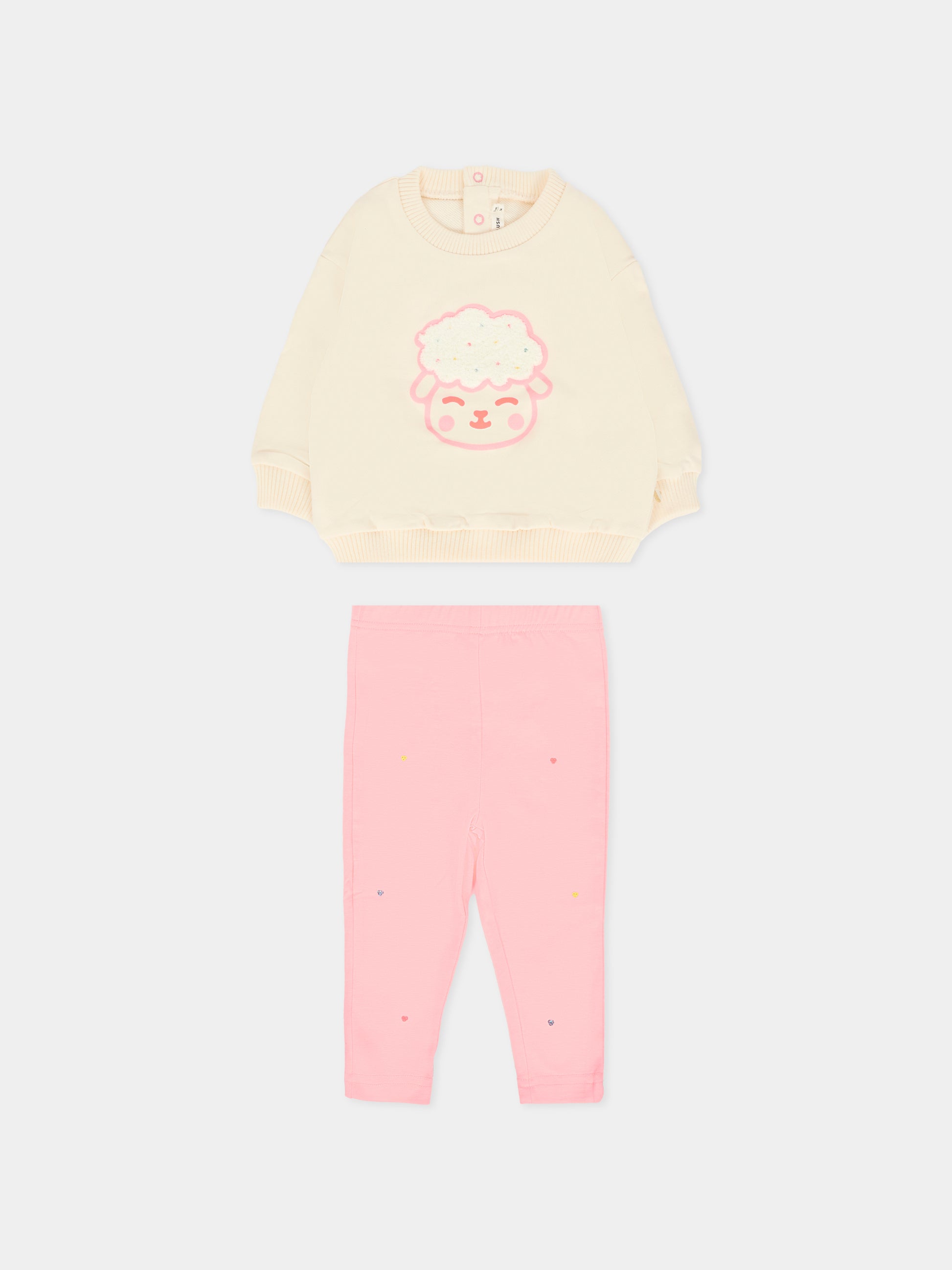 Completo rosa per neonata con pecora,Billieblush,U21631 N74