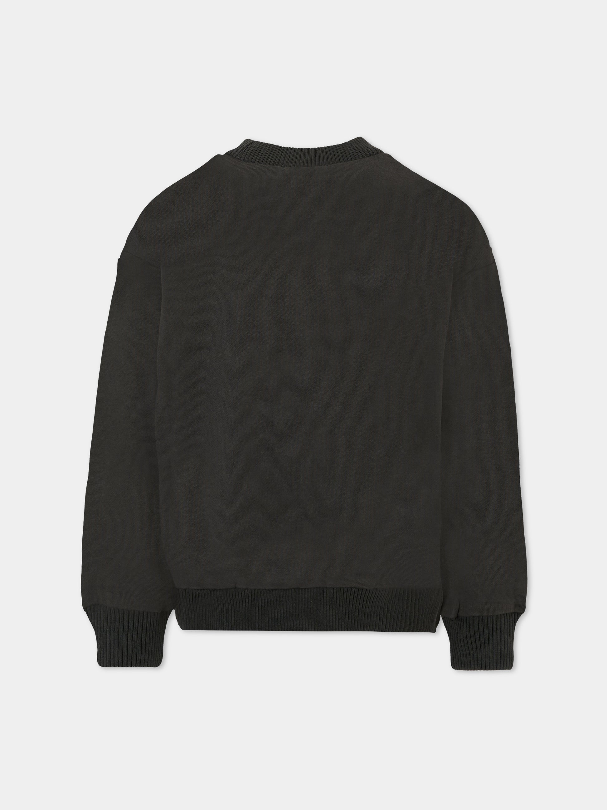 Felpa grigia per bambino con stampa automobile,Billieblush,U21175 062