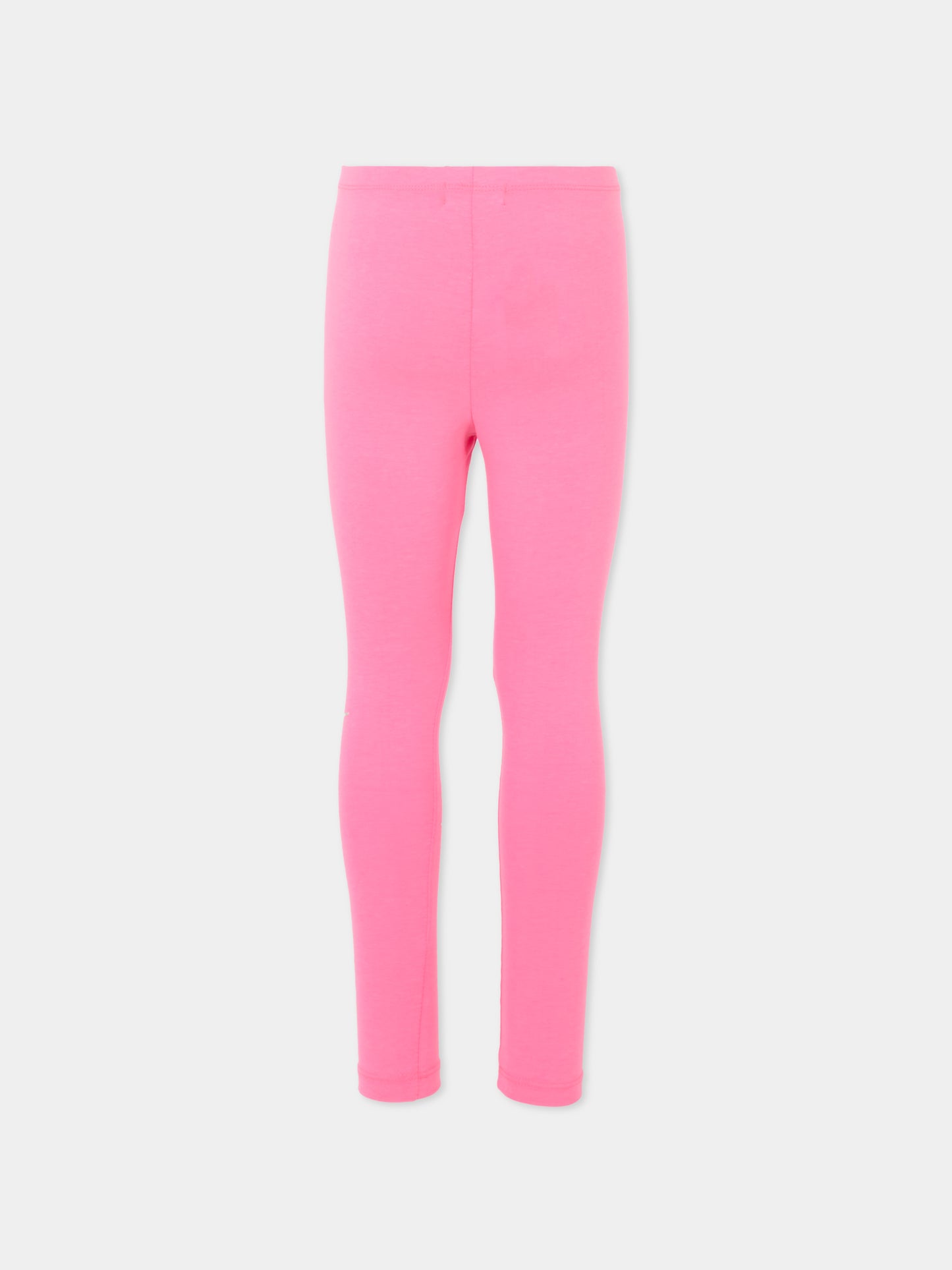 Leggings rosa per bambina con cuori e stella,Billieblush,U21321 473