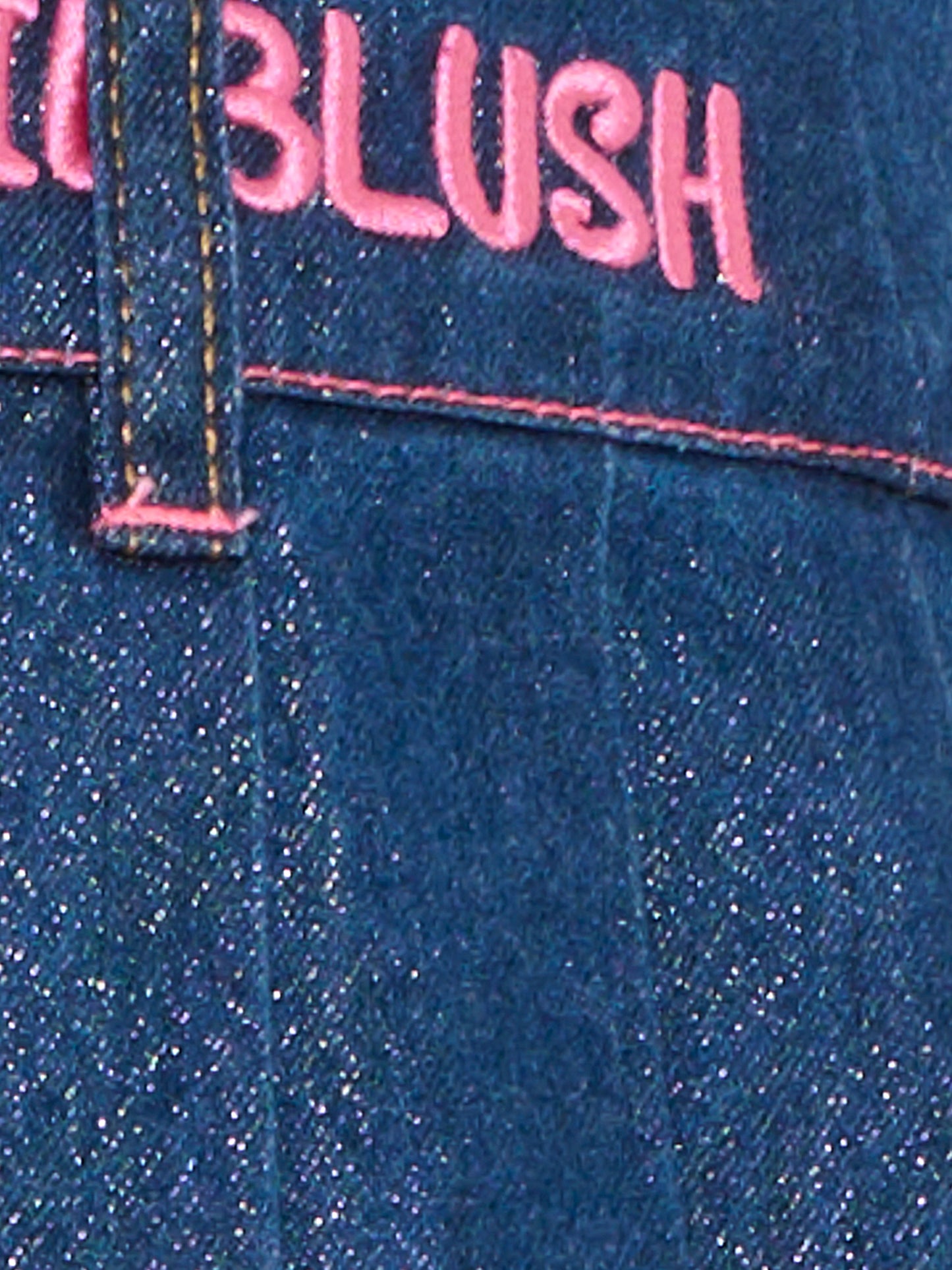 Gonna blu per bambina con logo ricamato,Billieblush,U21322 Z10