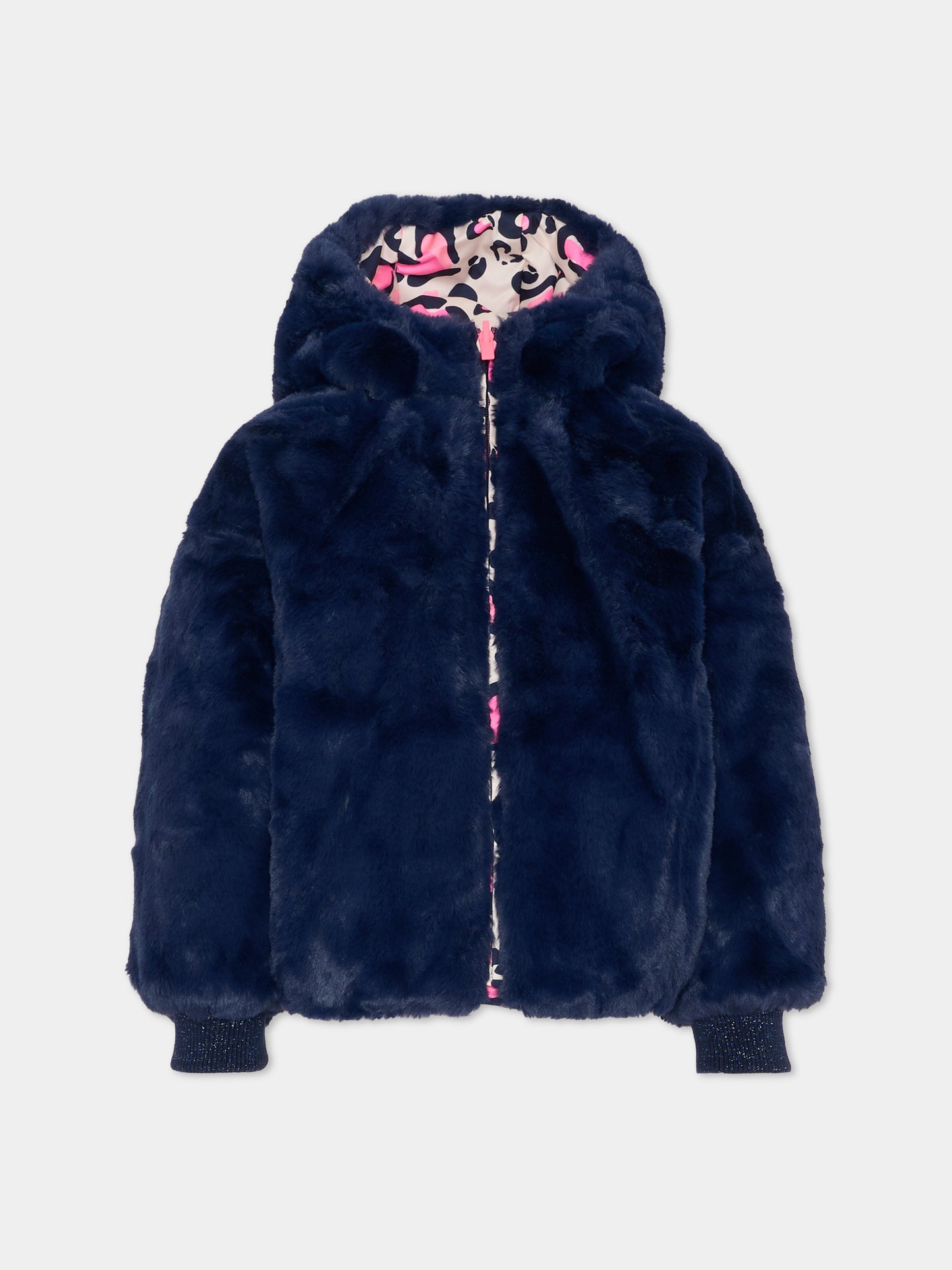 Pimino rosa reversibile per bambina con stampa cuori,Billieblush,U21355 47V