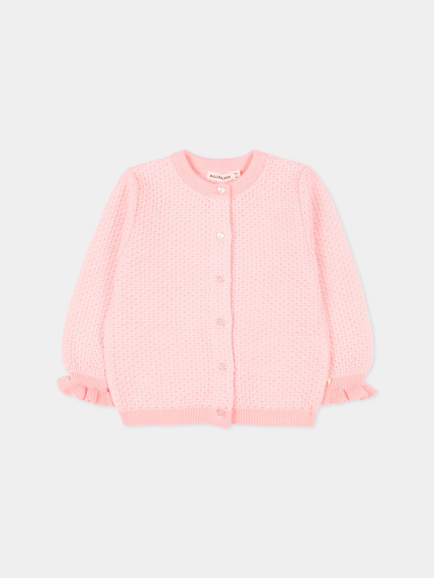 Cardigan rosa per neonata,Billieblush,U21435 408