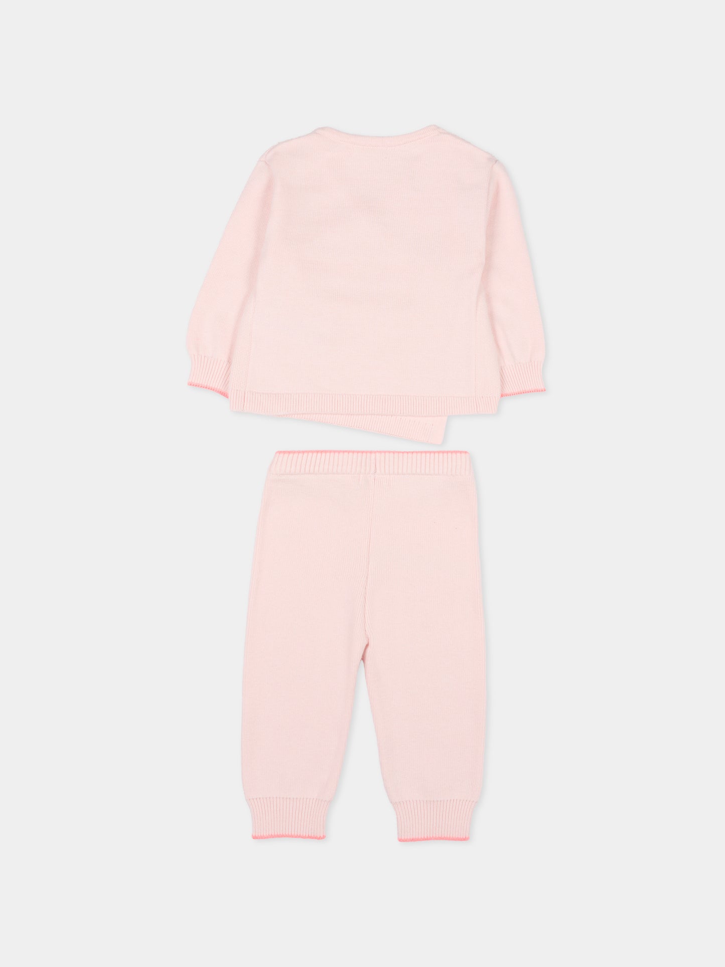 Completo nascita rosa per neonata con gatto,Billieblush,U21444 450