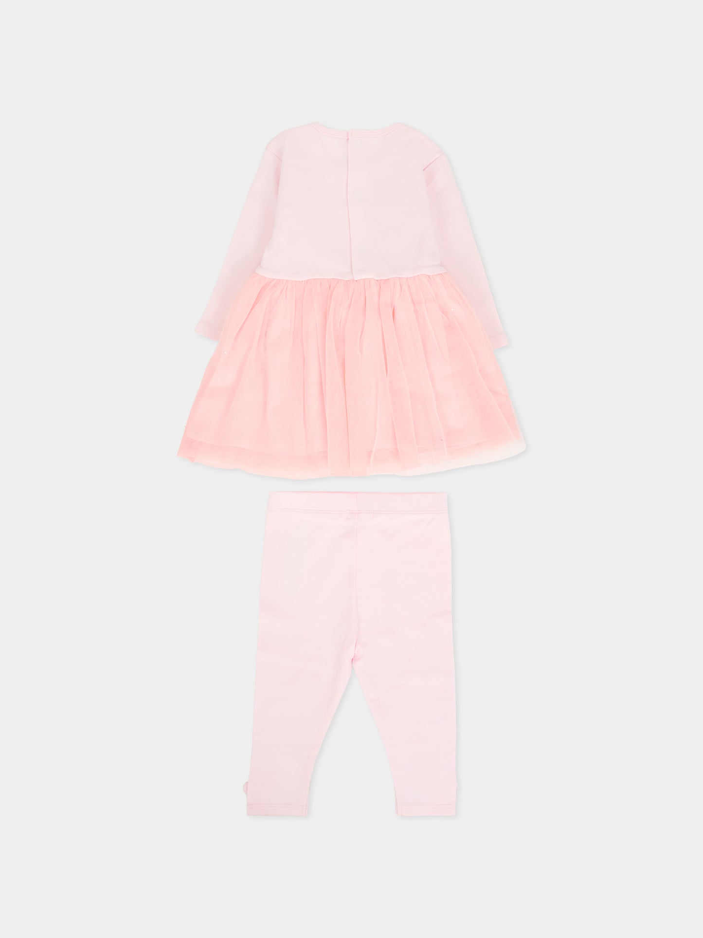 Completo rosa per neonata con gatto,Billieblush,U21454 450
