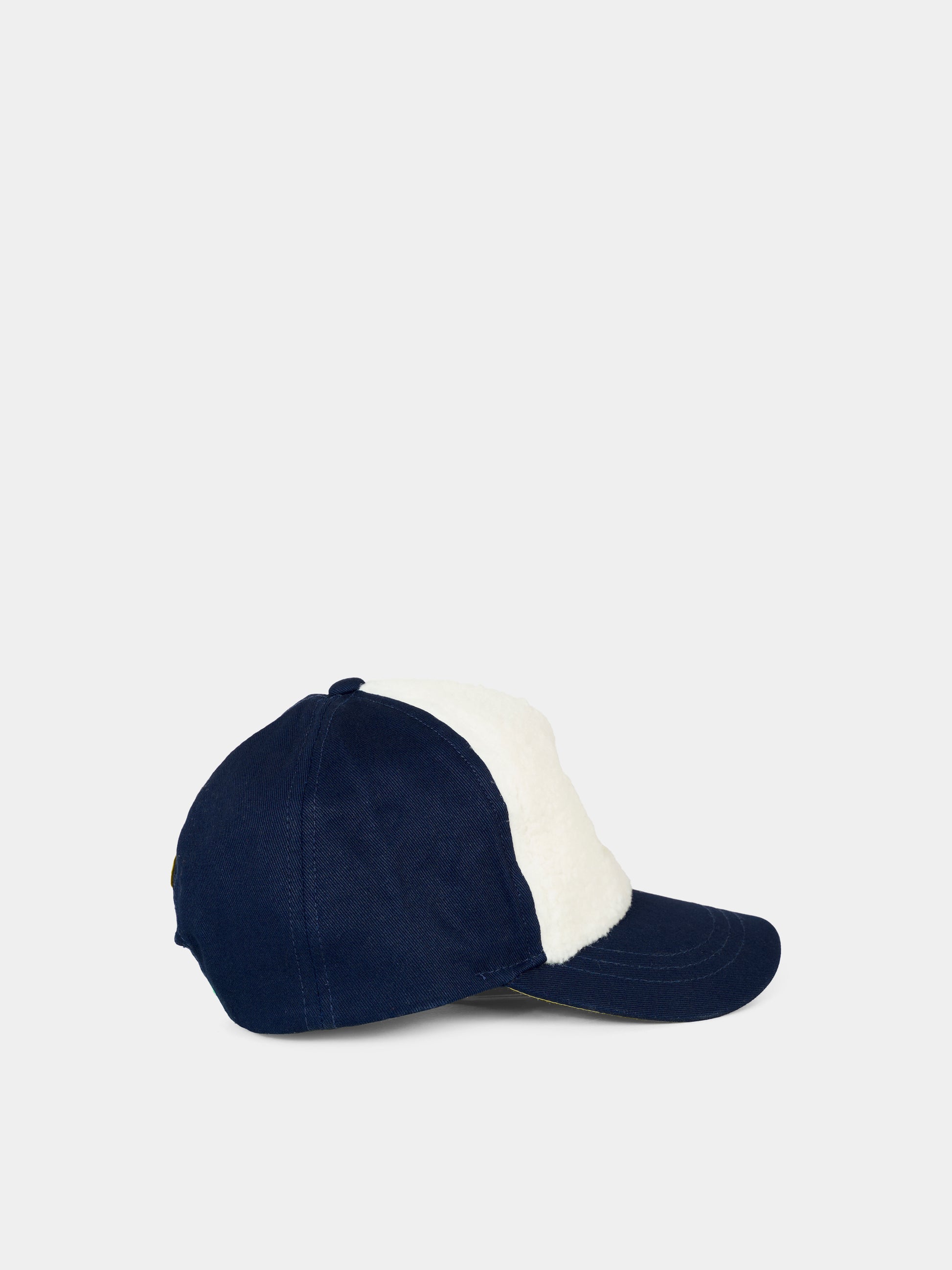 Cappello blu per bambino con patch,Billieblush,U21499 85T
