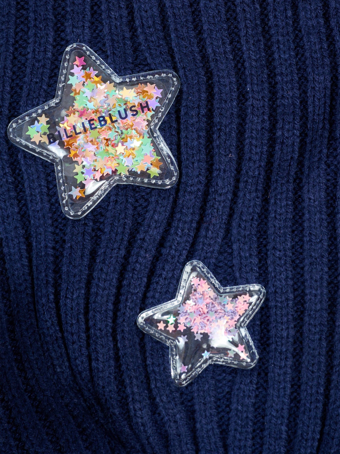 Sciarpa blu per bambina con stelle,Billieblush,U21523 85T