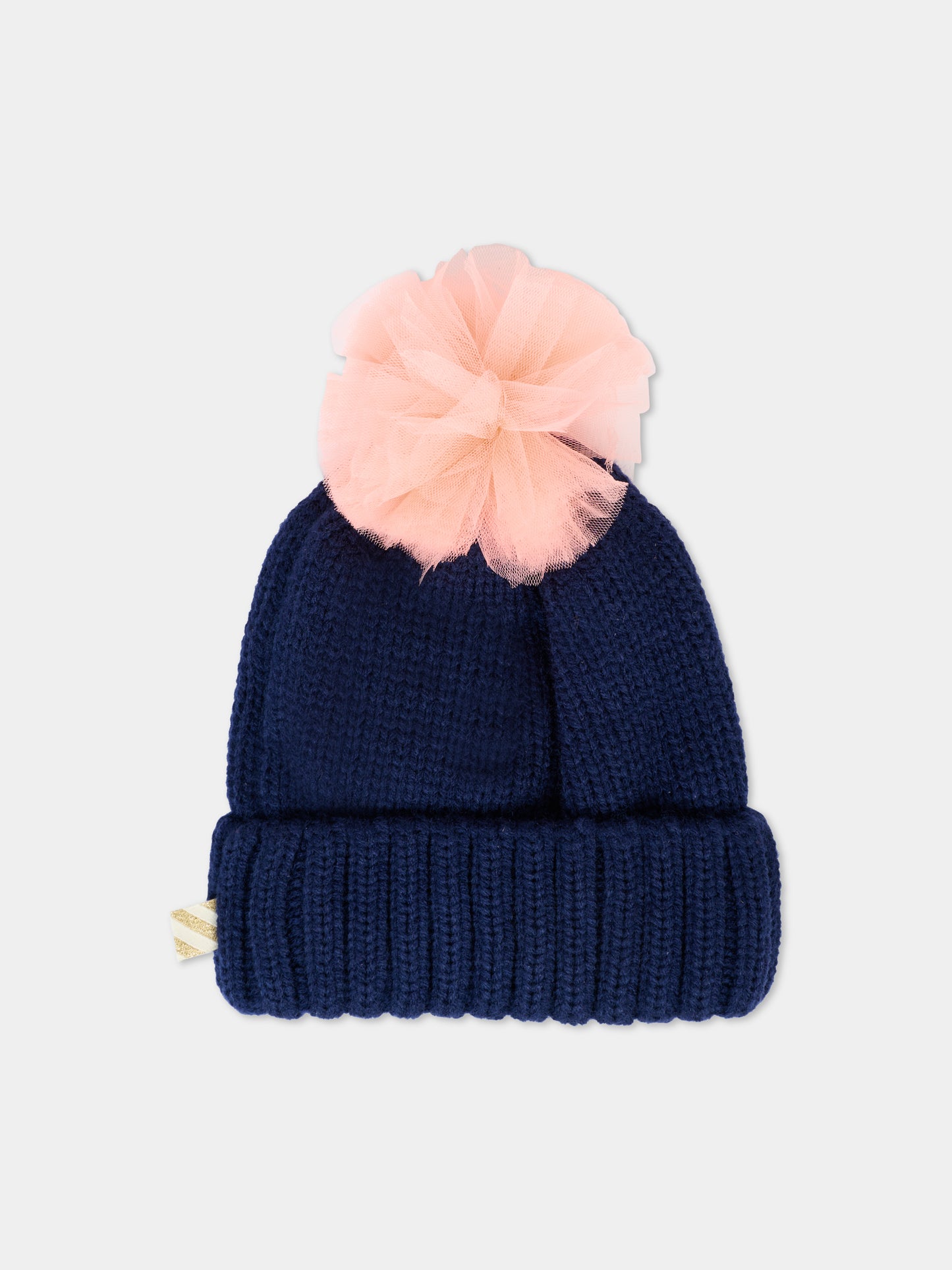 Berretto blu per bambina con stelle,Billieblush,U21525 85T