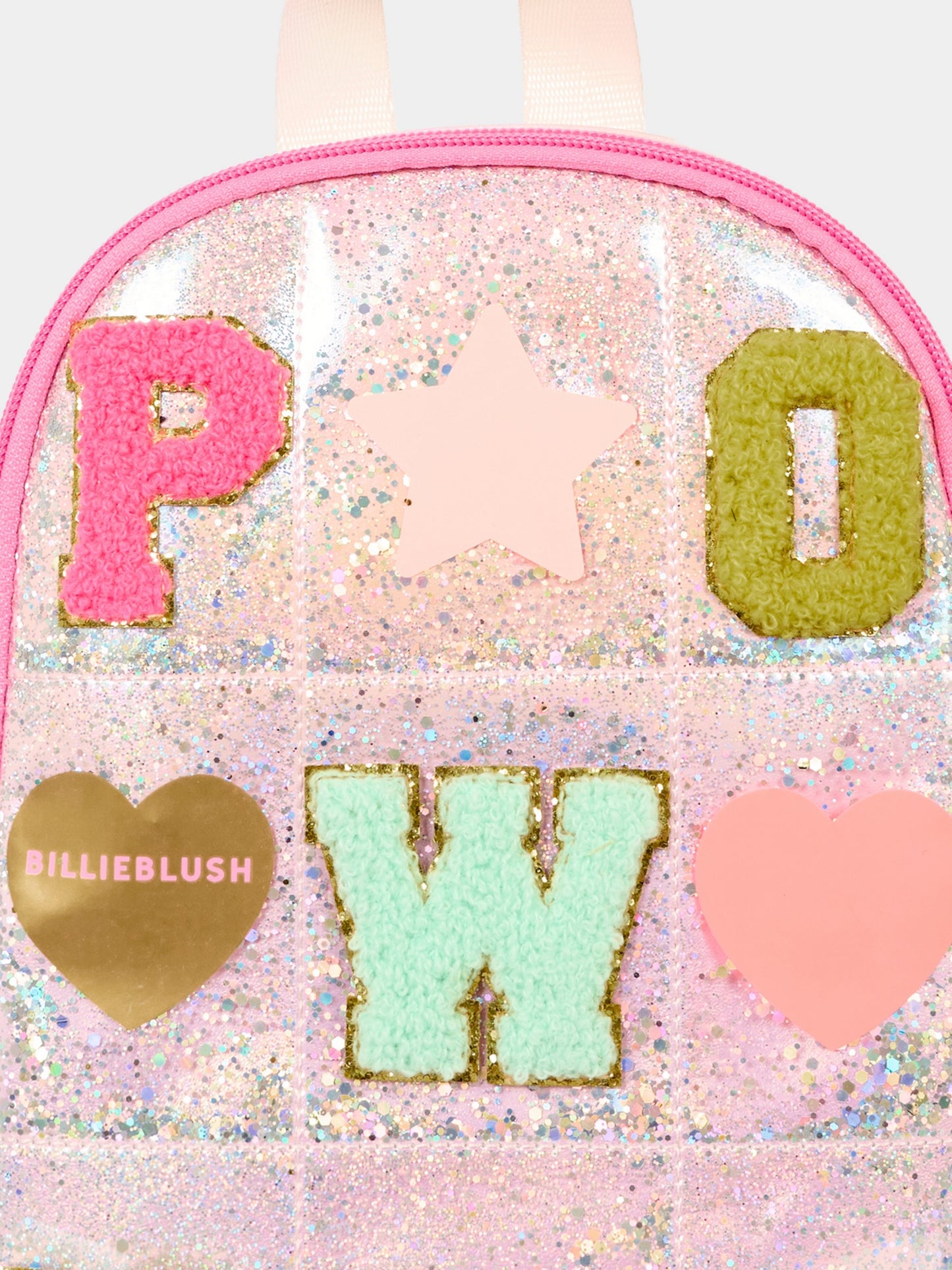 Zaino rosa per bambina con scritta,Billieblush,U21530 111