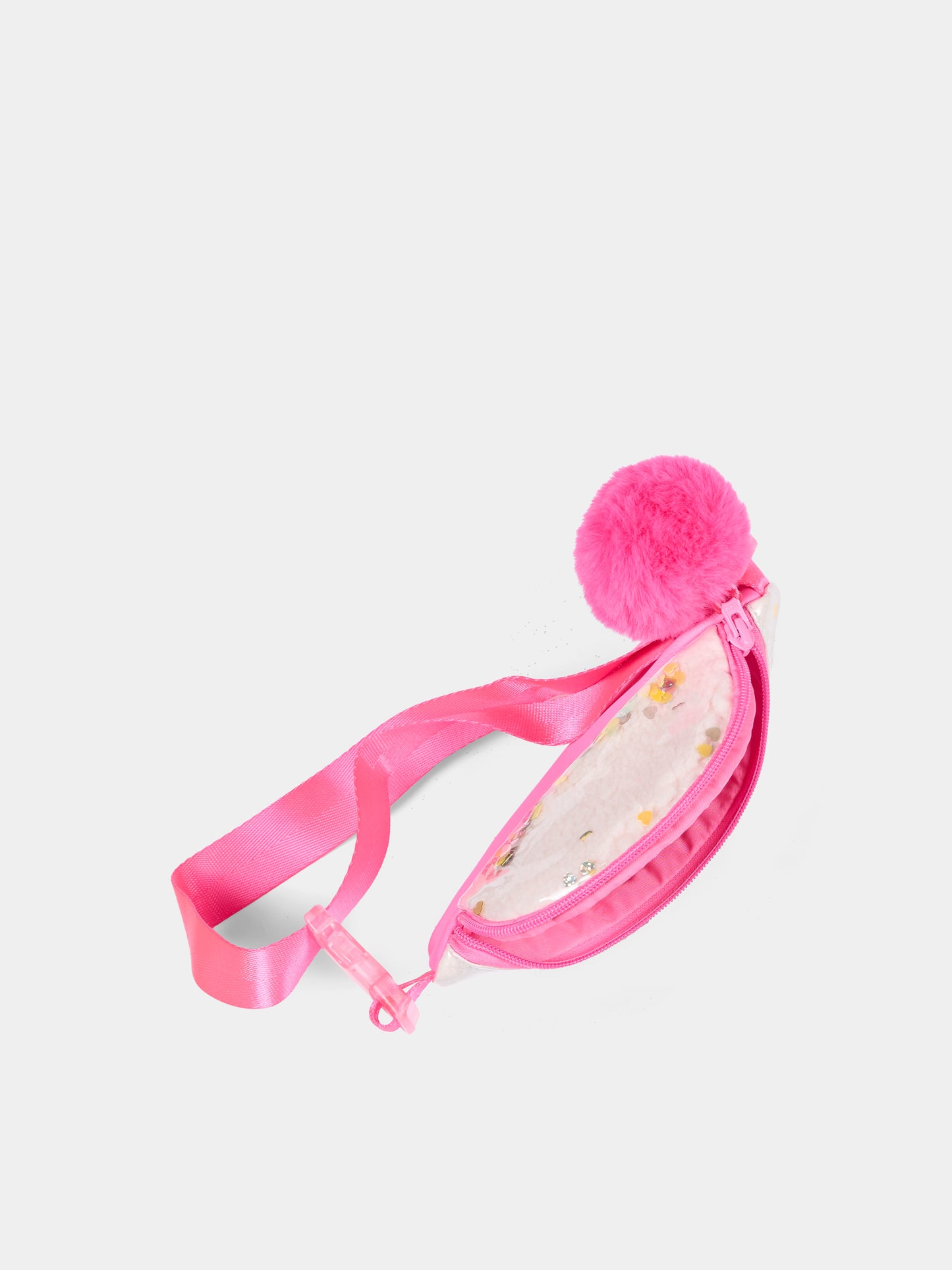 Marsupio rosa per bambina con pompon,Billieblush,U21539 473